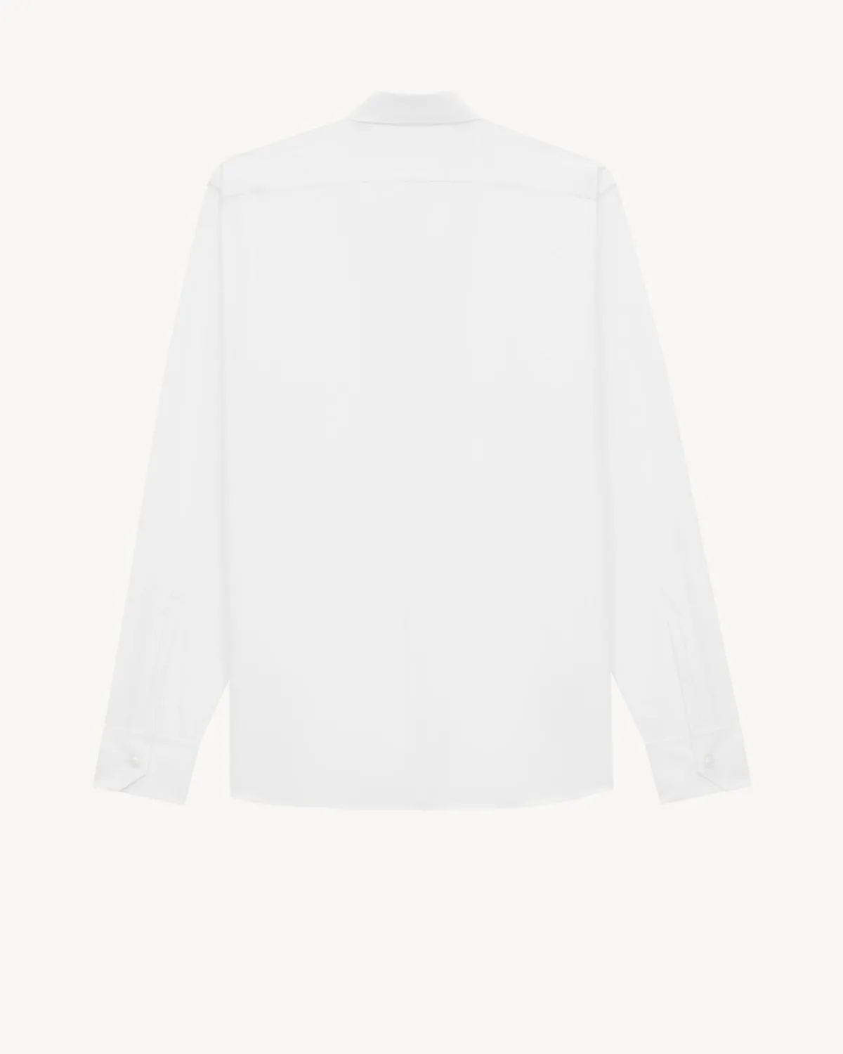 Saint Laurent Shirts-shirt in cotton poplin BLANC