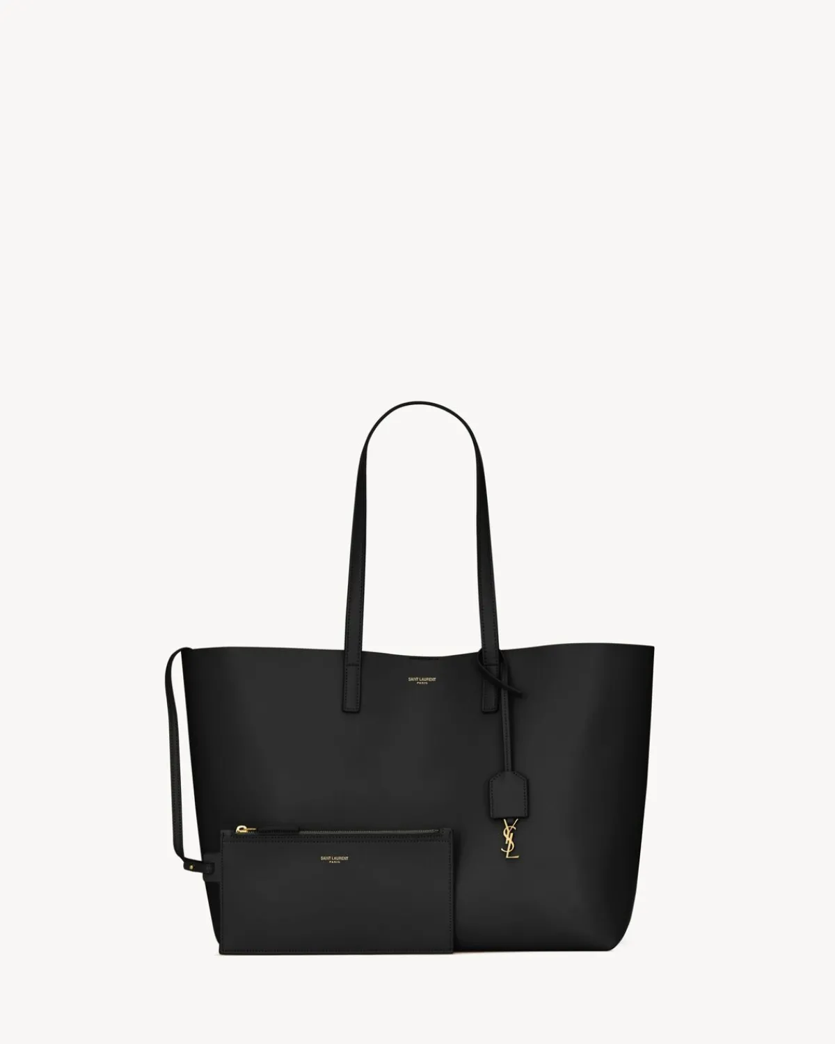 Saint Laurent Totes-Shopping leather BLACK