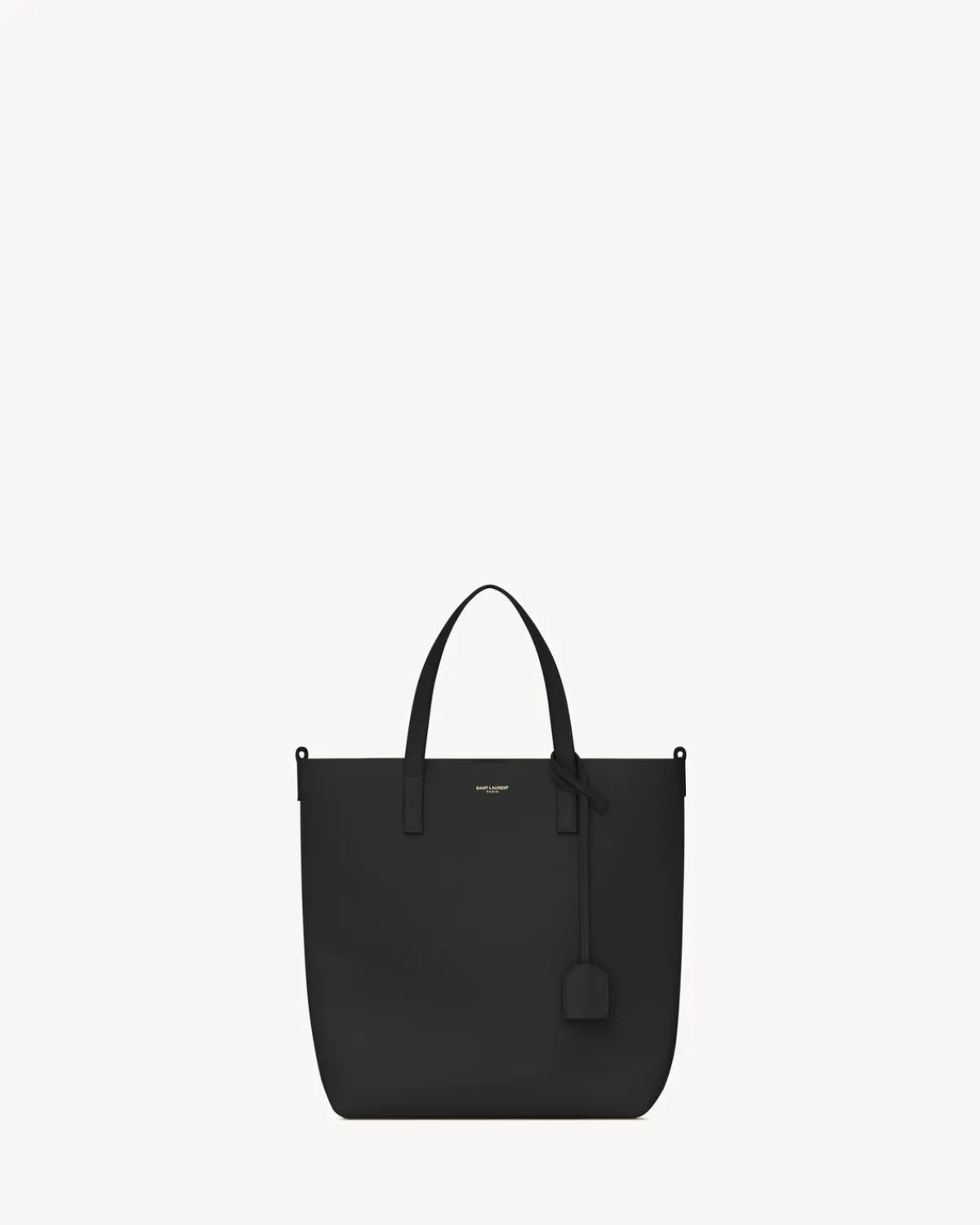 Saint Laurent Totes-SHOPPING TOY IN LEATHER BLACK