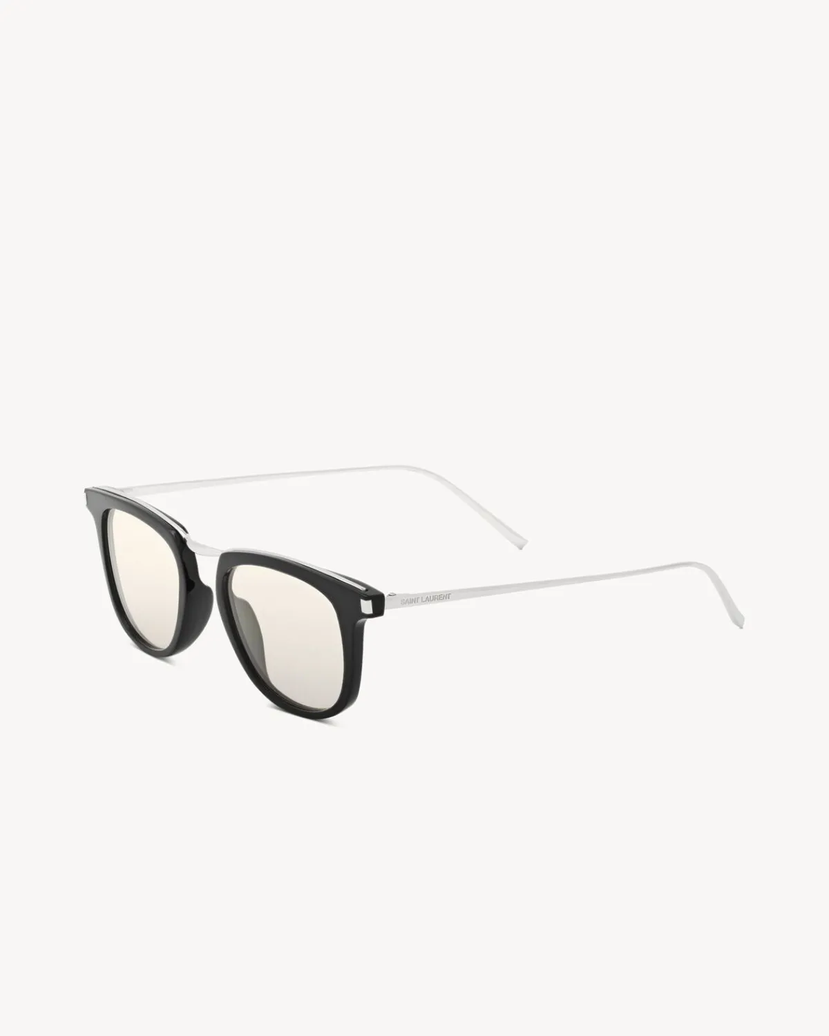 Saint Laurent Sunglasses | Sunglasses-SL 753 BLACKANDSILVERANDLIGHTYELLOW