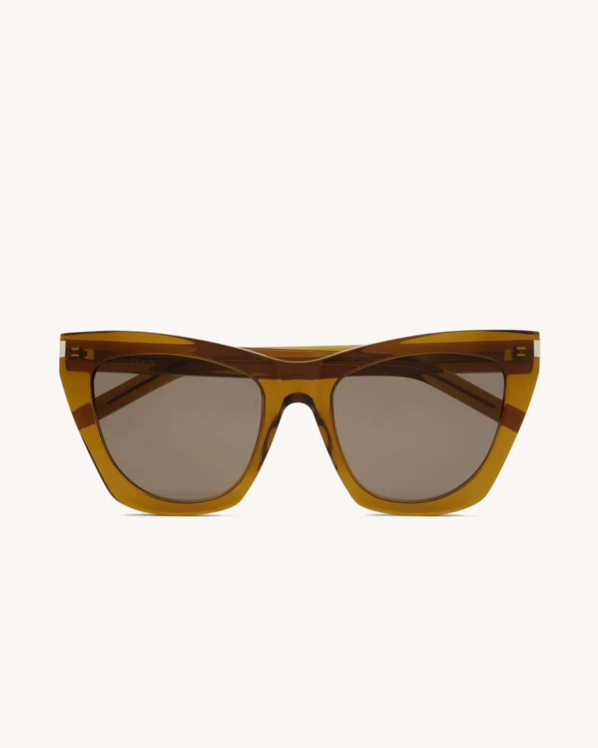 Saint Laurent Sunglasses-SL 214 KATE TRANSPARENTCOGNACBROWN