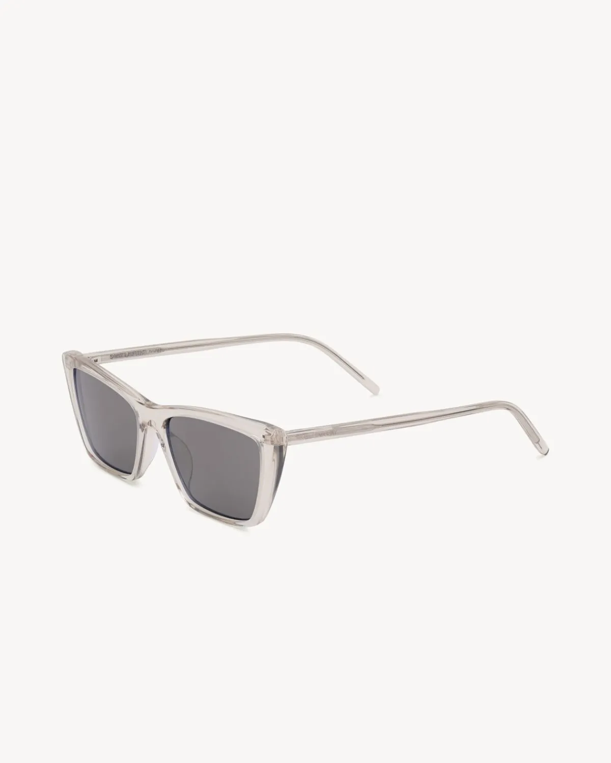 Saint Laurent Sunglasses-SL 737 MICA THIN TRANSPARENTCREAMANDMIRRORSILVER