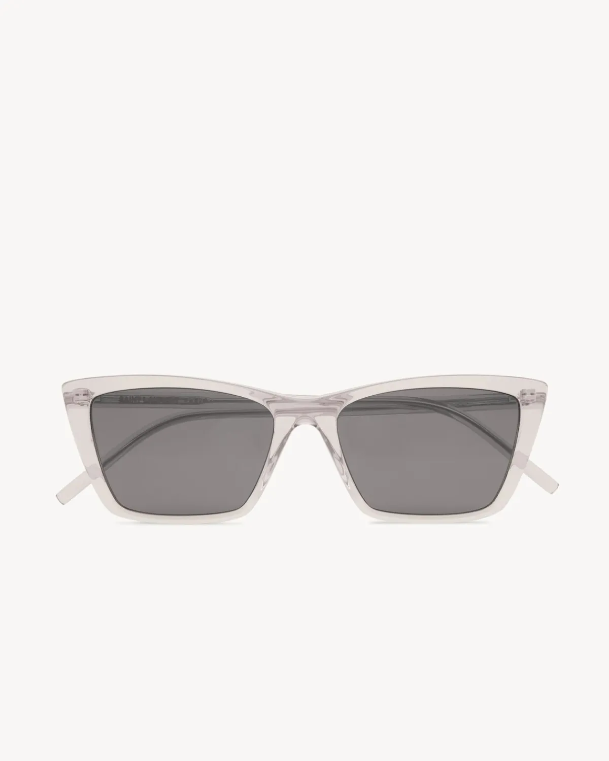 Saint Laurent Sunglasses-SL 737 MICA THIN TRANSPARENTCREAMANDMIRRORSILVER