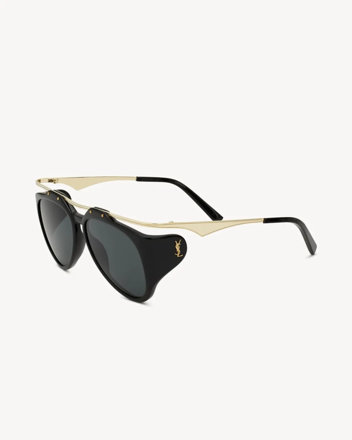 Saint Laurent Sunglasses-SL M137 AMELIA BLACKANDLIGHTGOLD