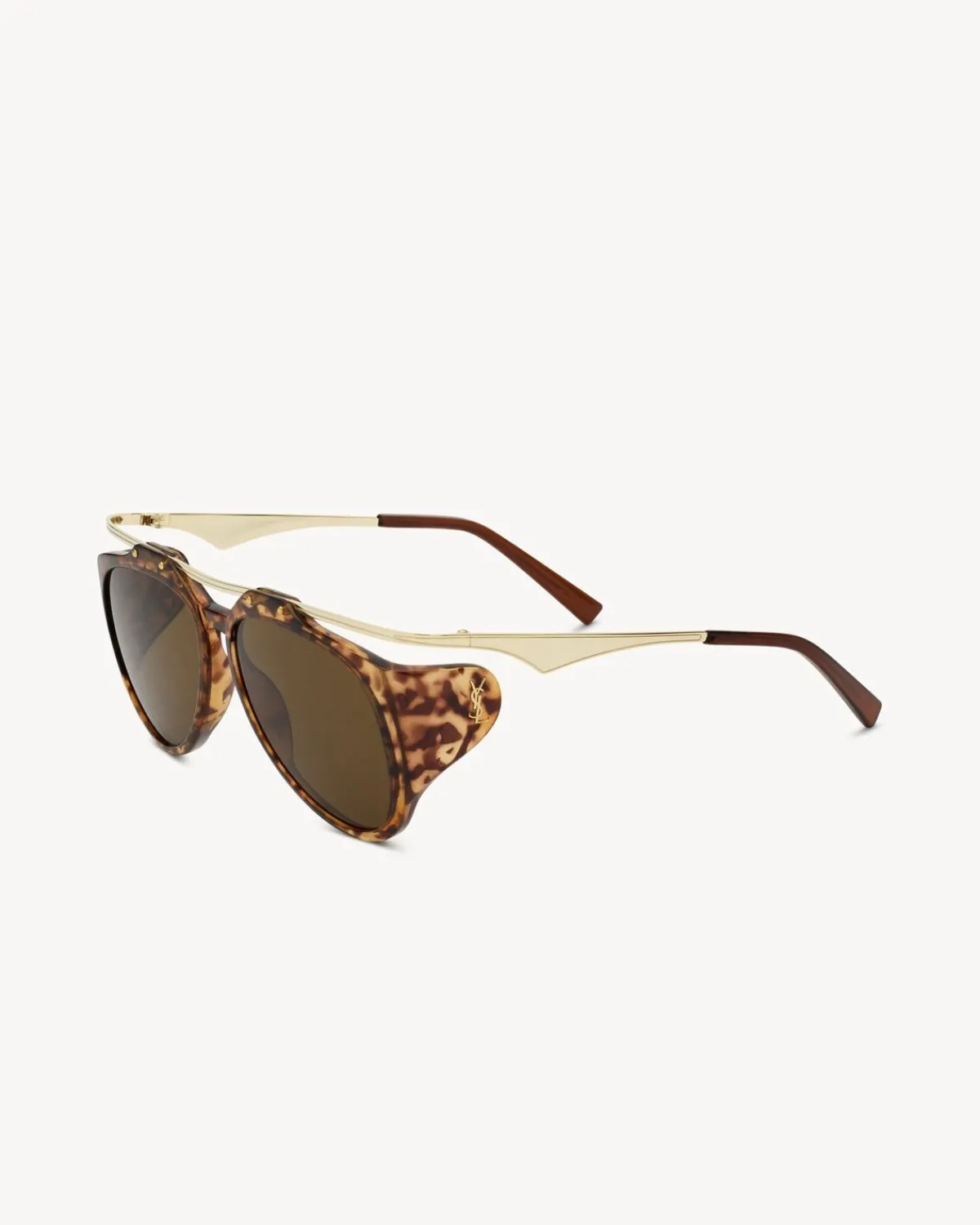 Saint Laurent Sunglasses-SL M137 AMELIA HAVANA,GOLDANDBROWN