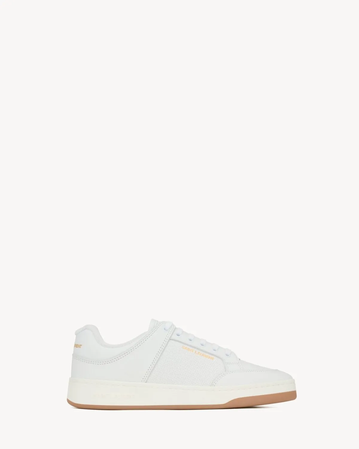 Saint Laurent Sneakers-SL/61 sneakers in perforated leather WHITE