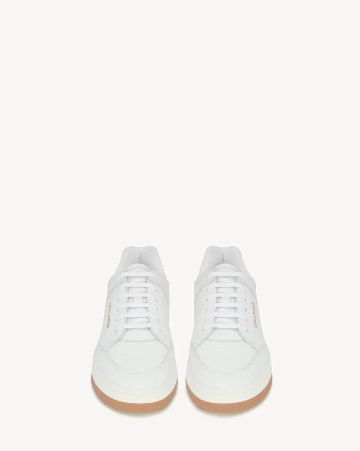 Saint Laurent Sneakers-SL/61 sneakers in perforated leather WHITE