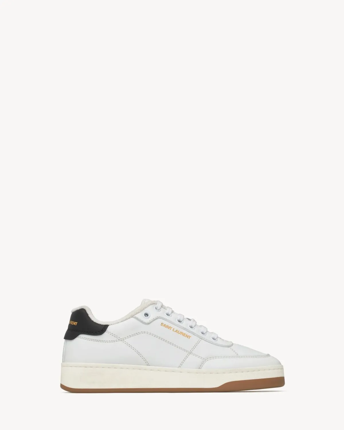 Saint Laurent Sneakers-SL/61 sneakers in smooth leather WHITEANDHONEY