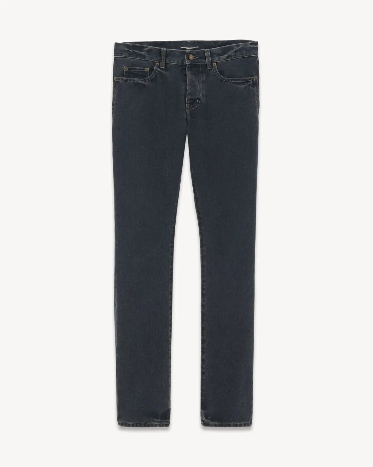 Saint Laurent Denim-Slim-Fit Jeans in Dark Blue Black denim DARKBLUEBLACK