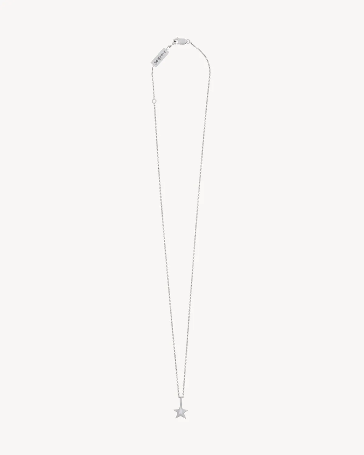 Saint Laurent Fine Jewelry-star pendant necklace in 18K grey gold greyGOLD