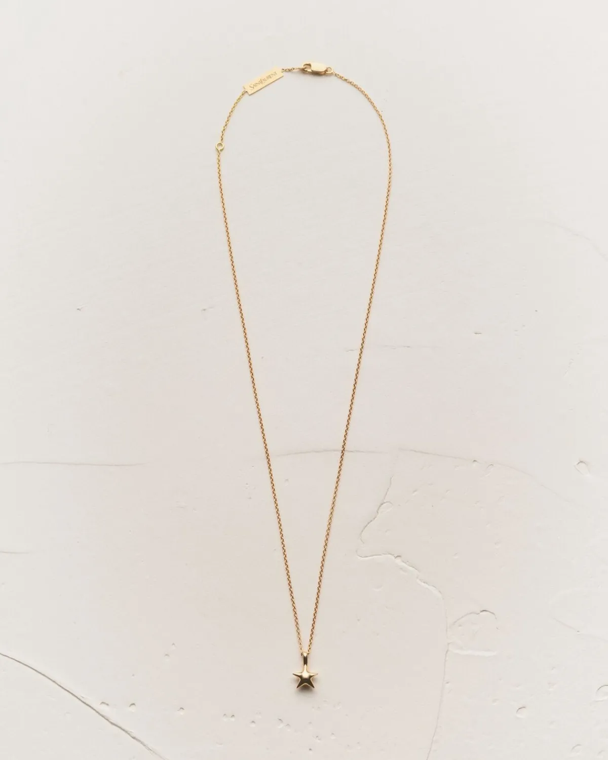 Saint Laurent Fine Jewelry-star pendant necklace in 18K yellow gold YELLOWGOLD