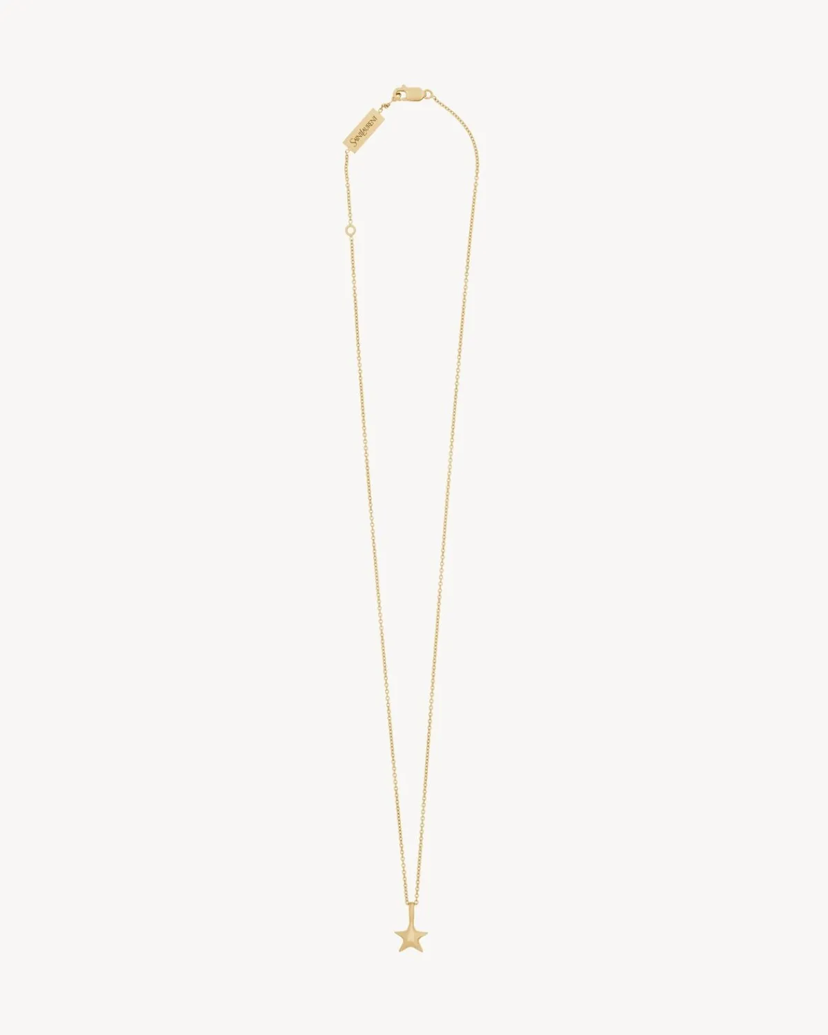 Saint Laurent Fine Jewelry-star pendant necklace in 18K yellow gold YELLOWGOLD