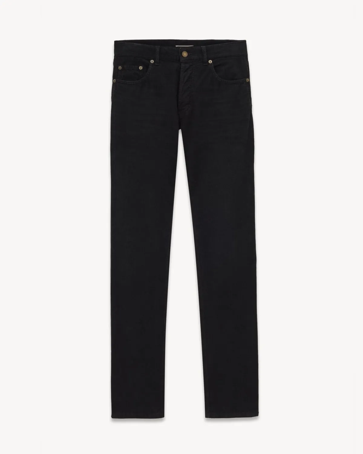 Saint Laurent Denim-Straight pants in Corduroy SPRINGBLACK