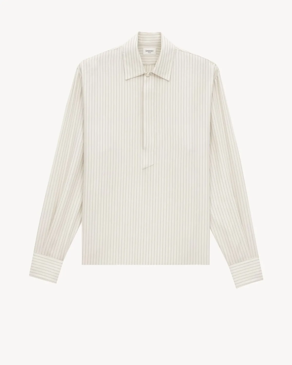 Saint Laurent Shirts-striped tunic shirt CRAIEETNOIR