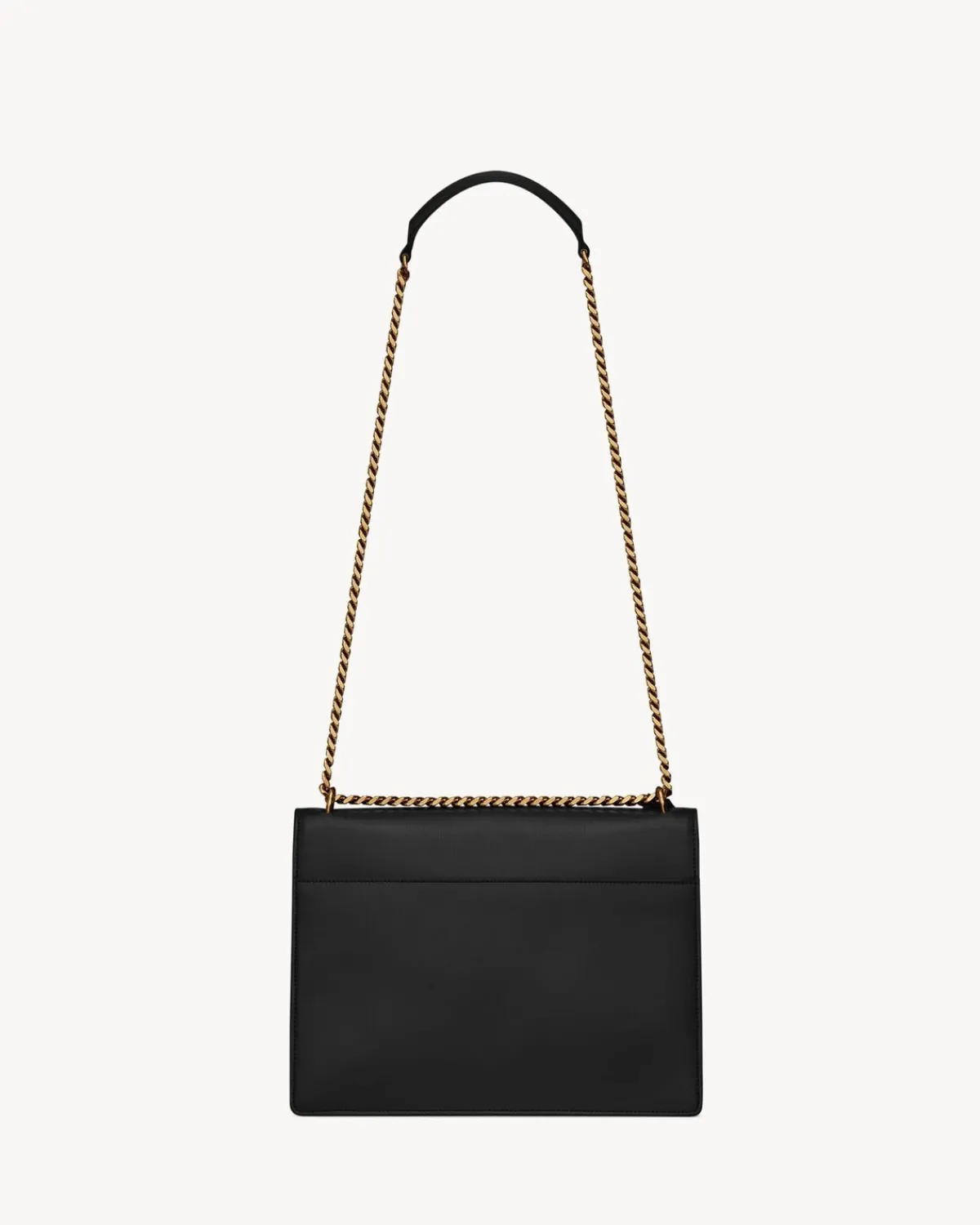 Saint Laurent Shoulder Bags-SUNSET LARGE IN SMOOTH LEATHER NOIR