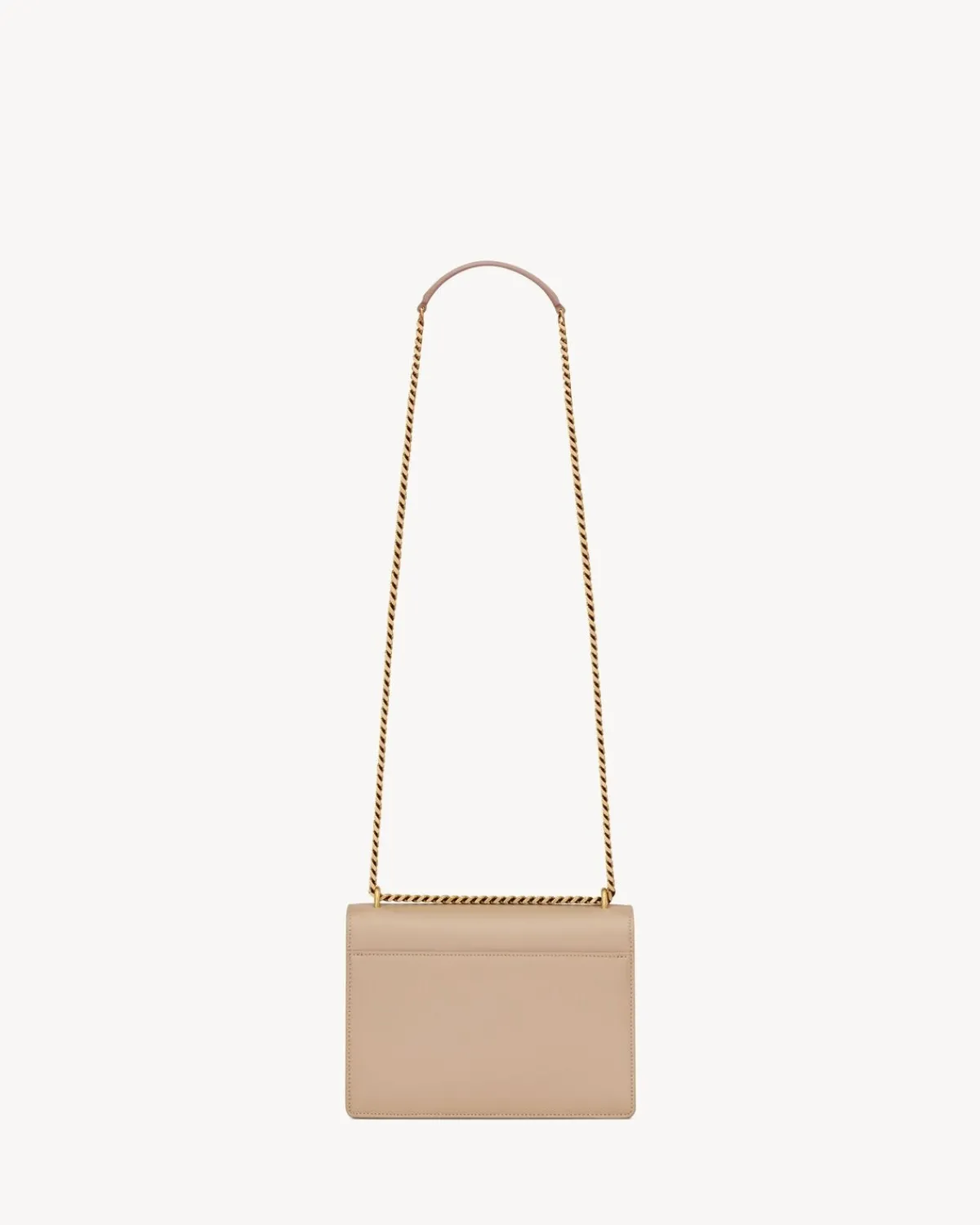 Saint Laurent Shoulder Bags-SUNSET MEDIUM IN SMOOTH LEATHER DARKBEIGE