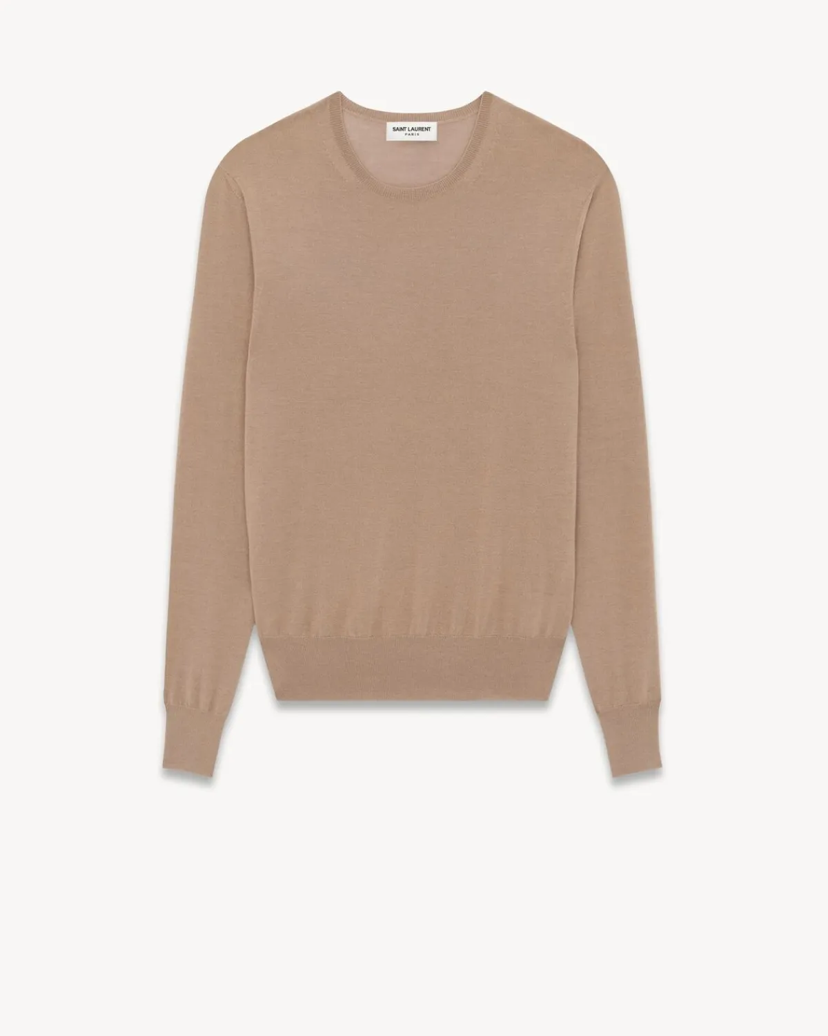 Saint Laurent Knitwear-sweater in cashmere, wool and silk CAMELCLAIR