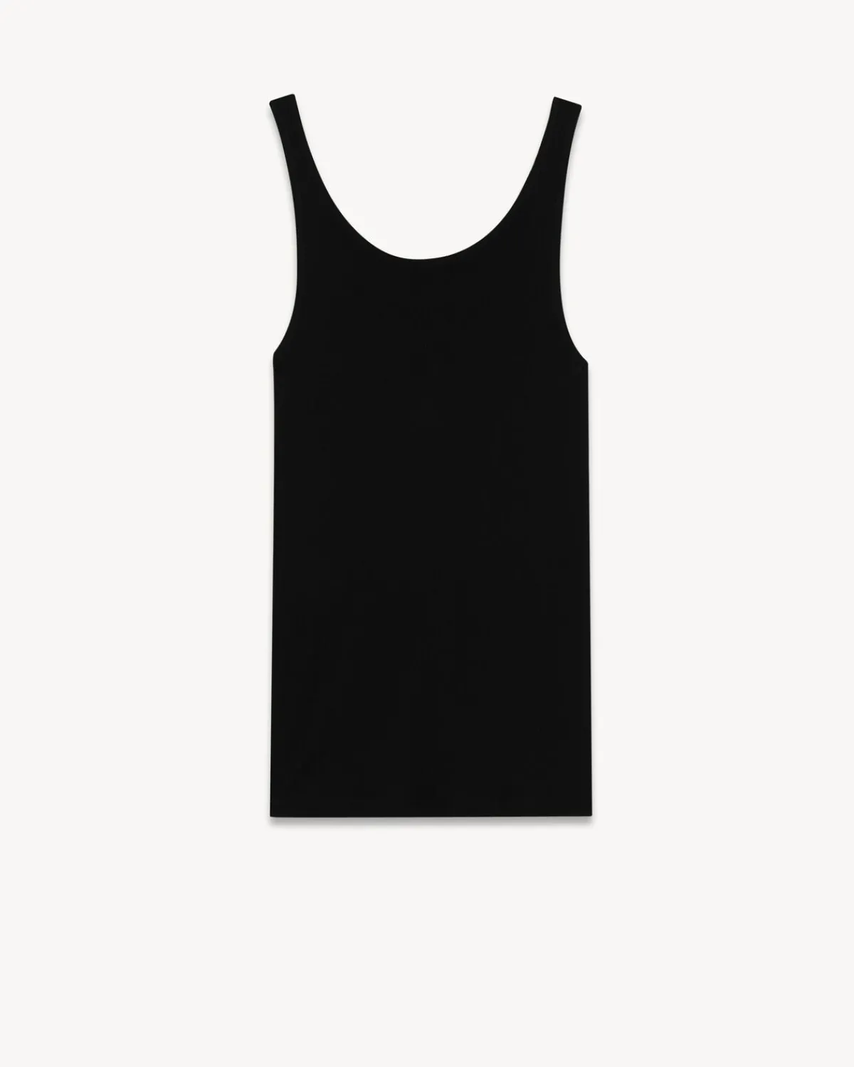 Saint Laurent Jersey-Tank Top in Jersey BLACK