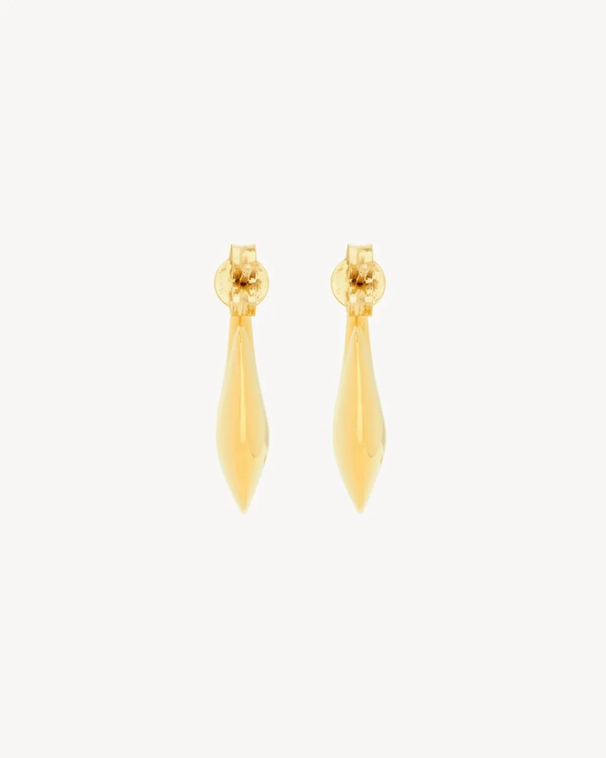 Saint Laurent Earrings And Necklaces-teardrop hoop earrings in metal GOLD