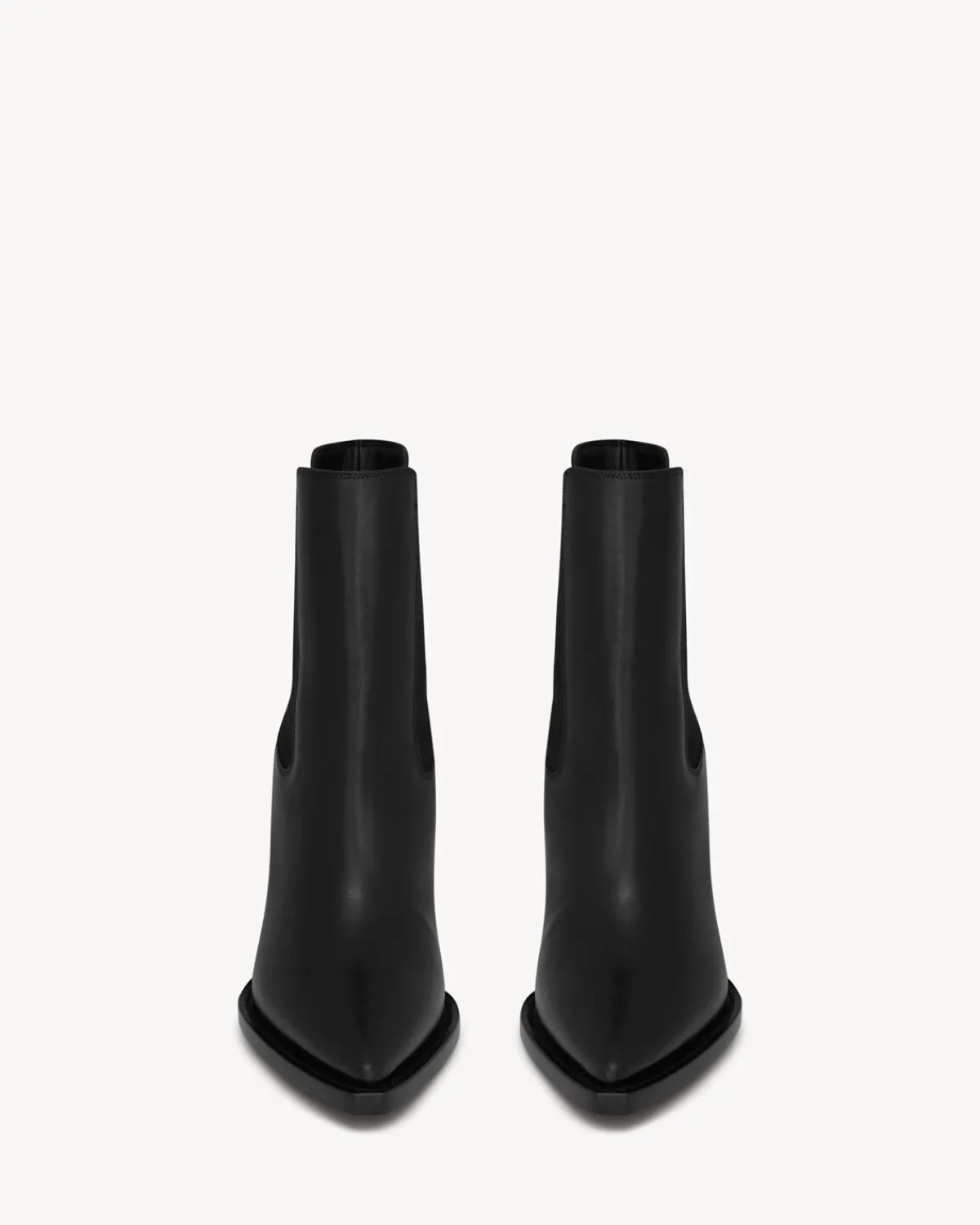 Saint Laurent Boots-THEO CHELSEA BOOTIES IN SMOOTH LEATHER BLACK