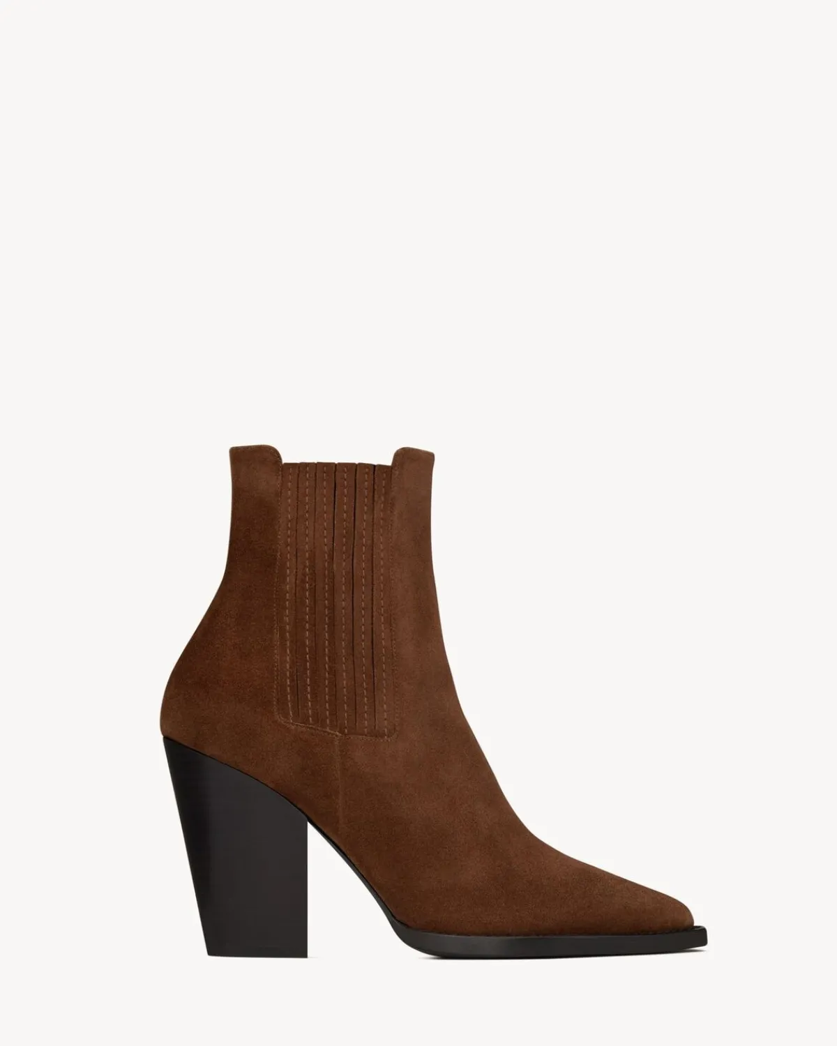 Saint Laurent Boots-THEO chelsea booties in suede LAND