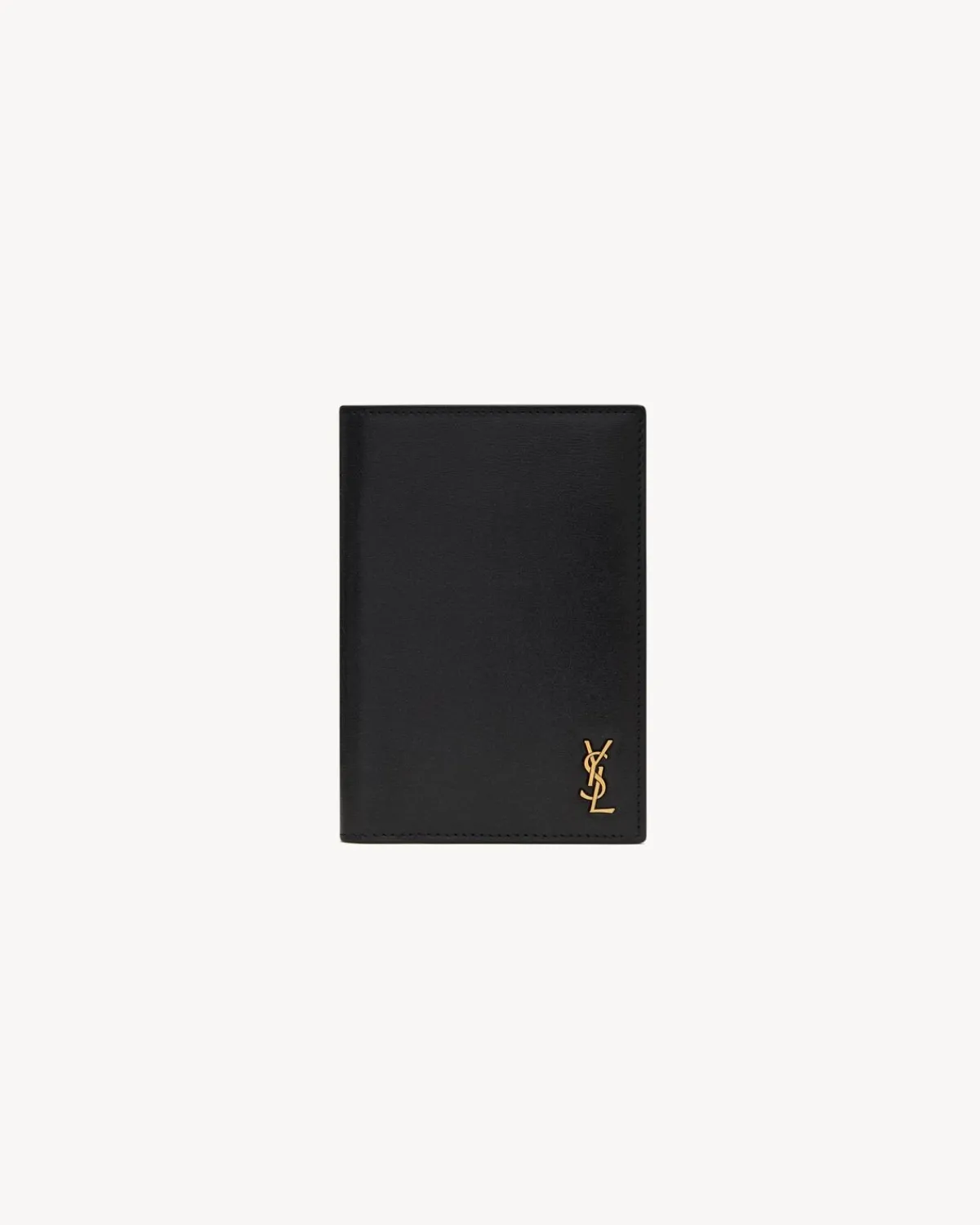 Saint Laurent Cases And Holders | Cases And Holders-TINY CASSANDRE passport case in smooth leather BLACK