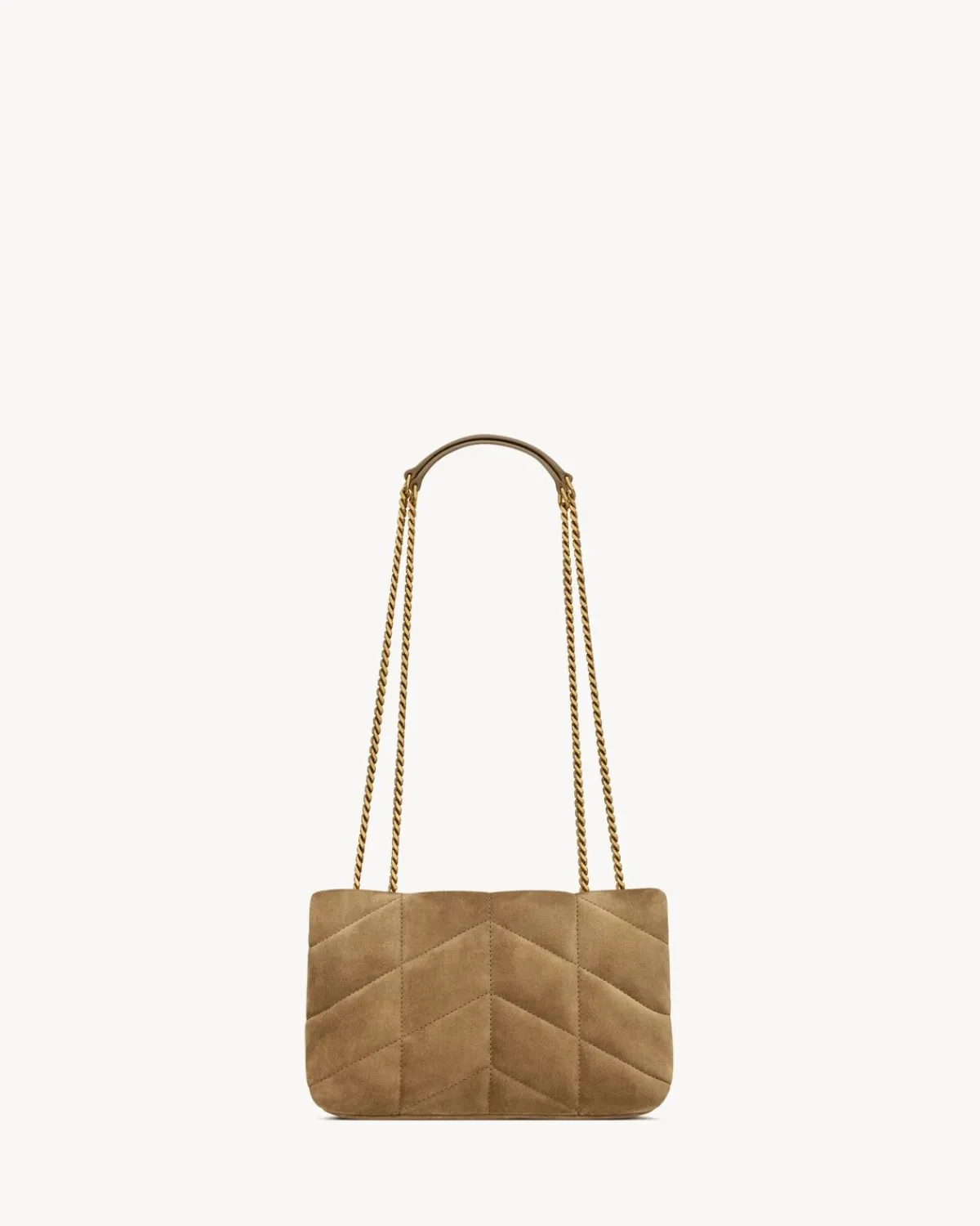 Saint Laurent Shoulder Bags | Mini Bags-Toy PUFFER in suede GOLDENLEAF