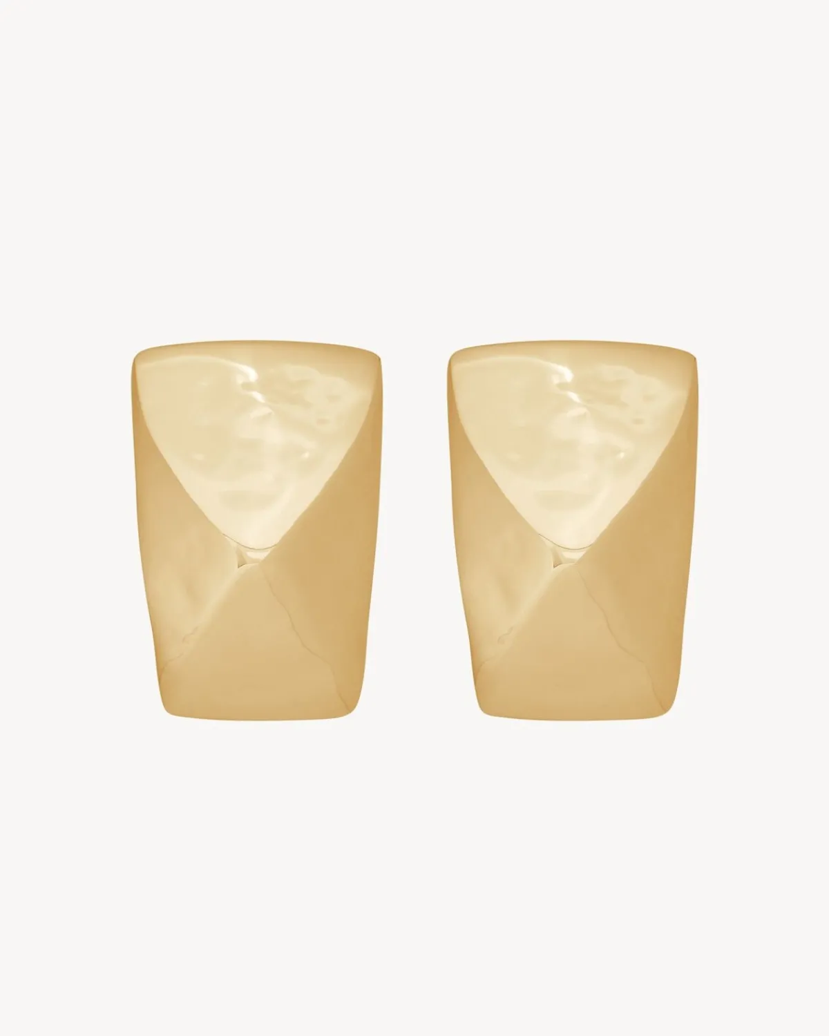 Saint Laurent Fine Jewelry-trapeze earrings in 18K yellow gold YELLOWGOLD