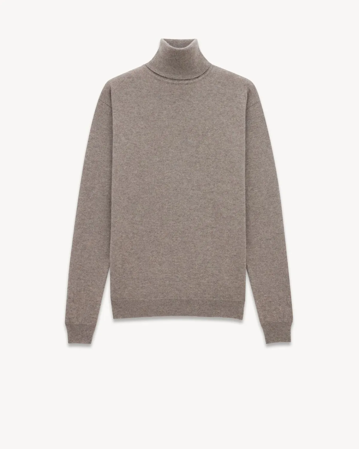 Saint Laurent Knitwear-turtleneck sweater in cashmere TAUPE