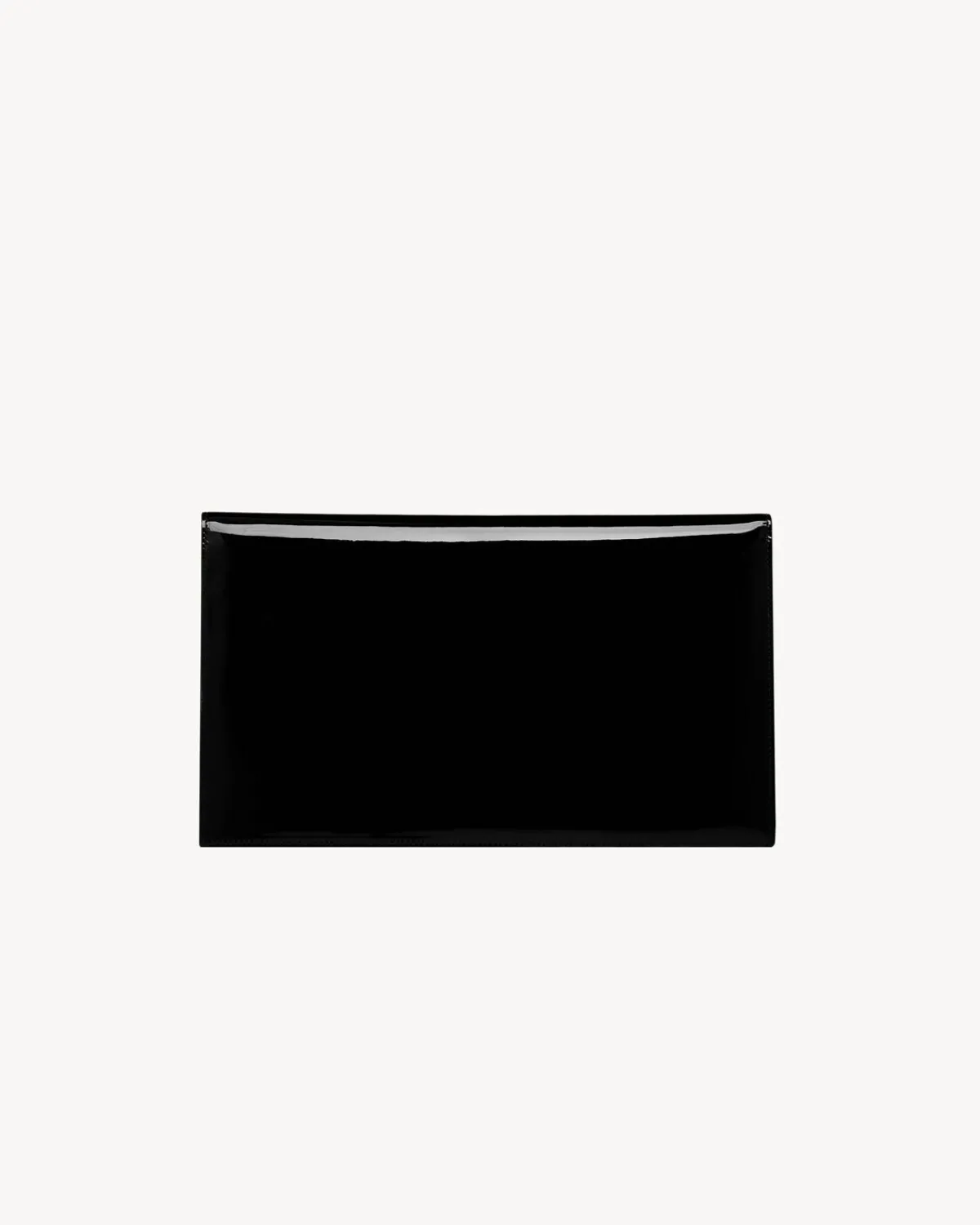 Saint Laurent Pouches-UPTOWN POUCH IN PATENT LEATHER BLACK