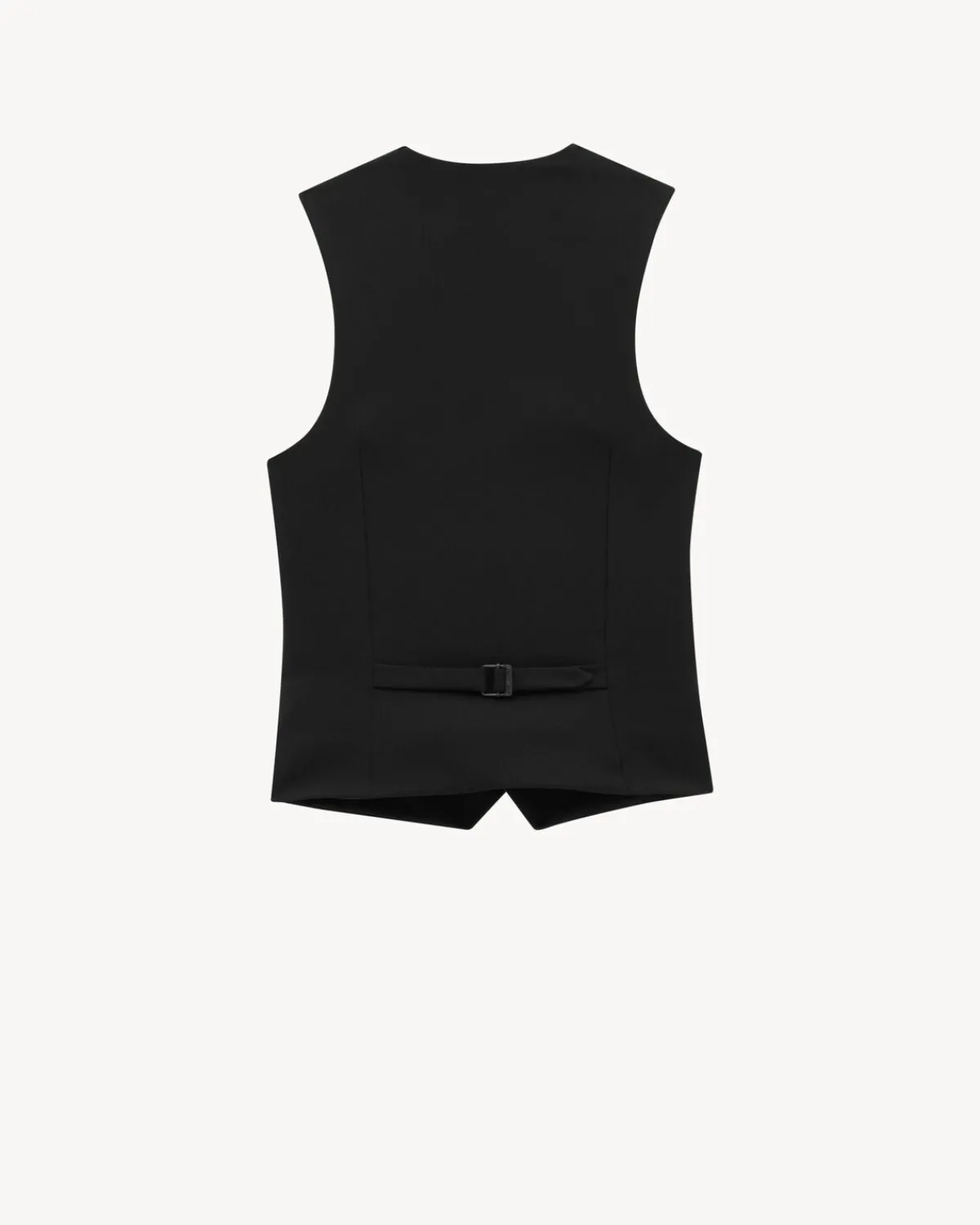 Saint Laurent Jackets And Pants-vest in grain de poudre NOIR