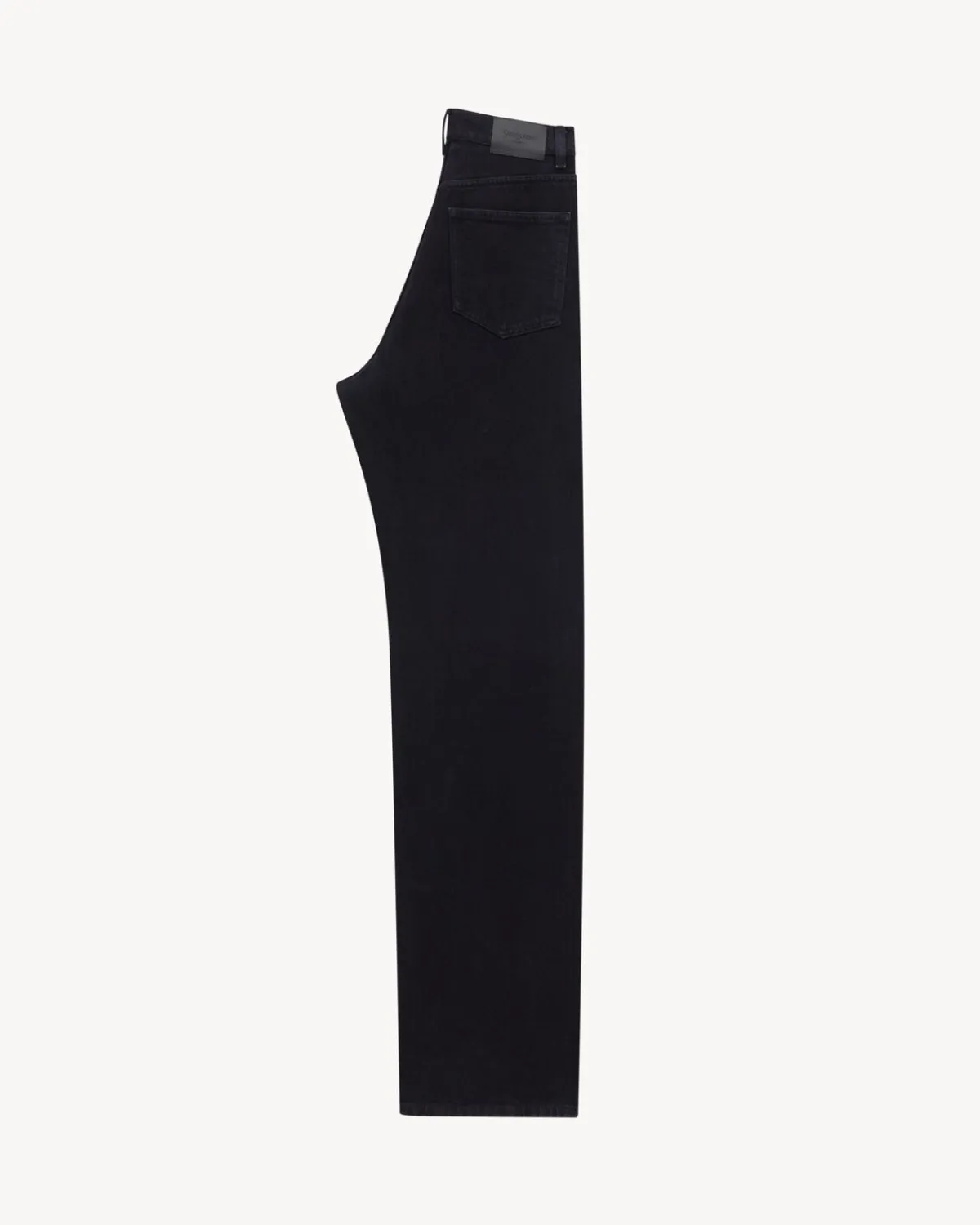 Saint Laurent Denim-V-WAIST LONG BAGGY JEANS in midnight black denim MIDNIGHTBLACK