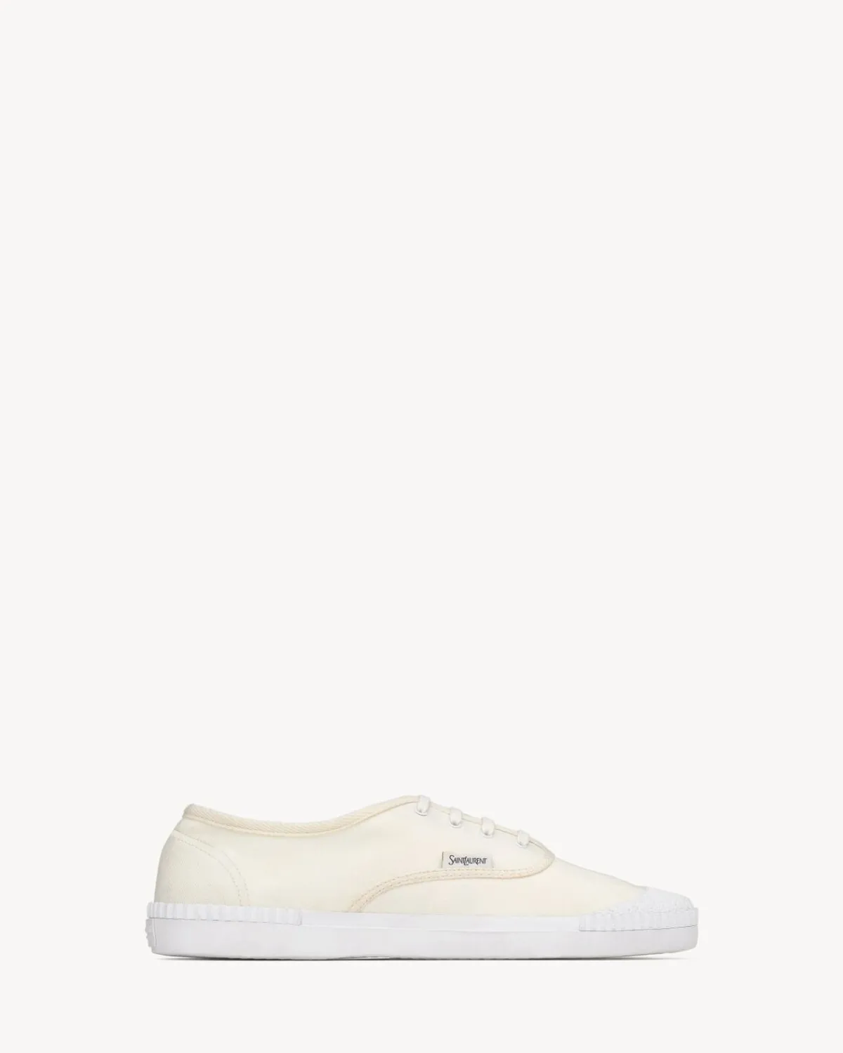 Saint Laurent Sneakers-WES sneakers in canvas MILK