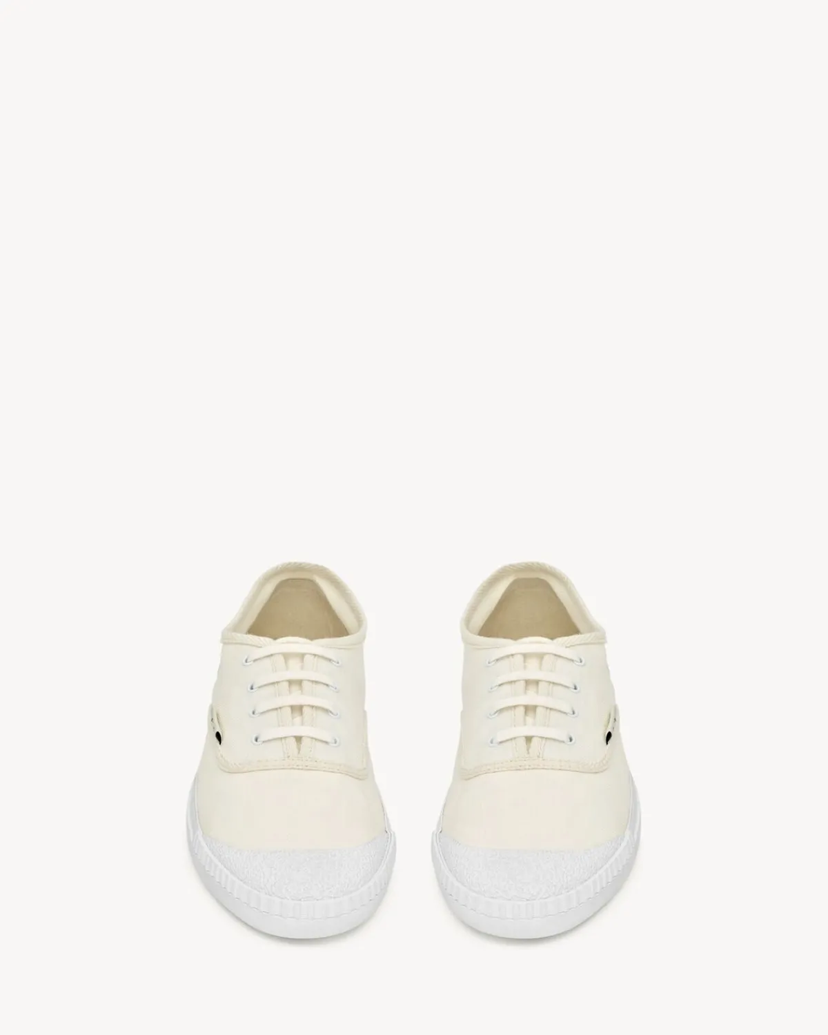 Saint Laurent Sneakers-WES sneakers in canvas MILK