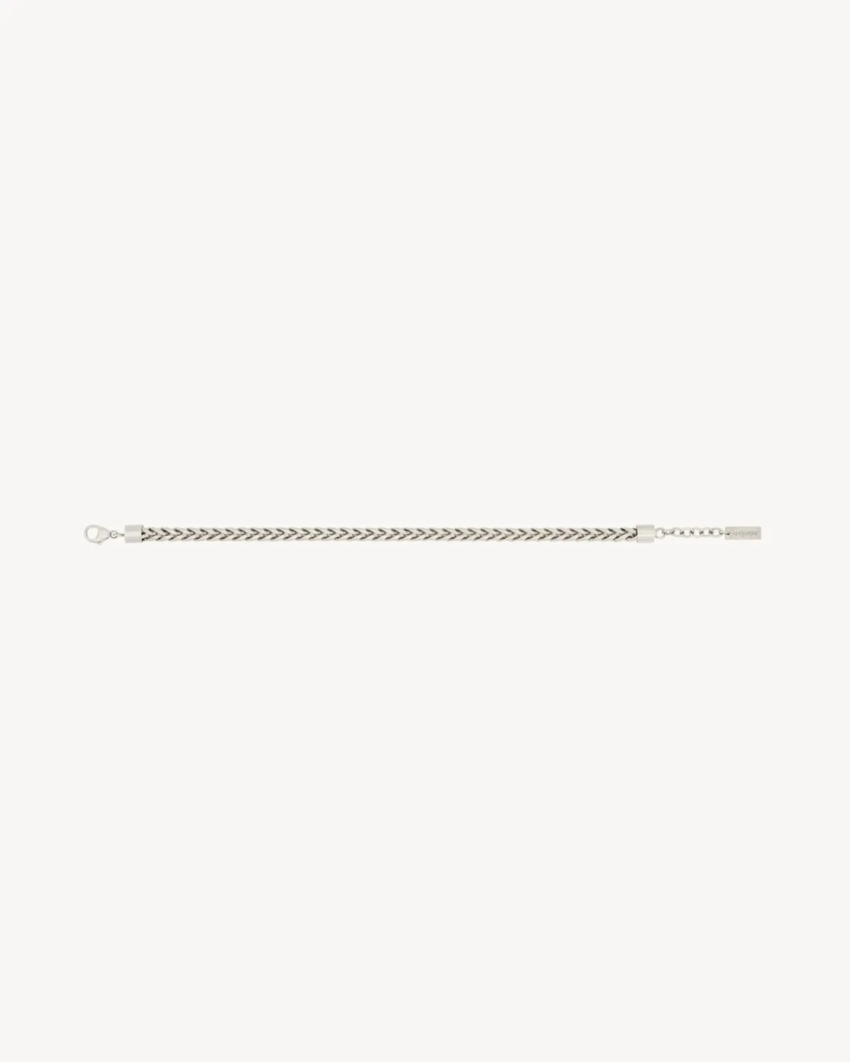 Saint Laurent Jewelry-wheat-chain bracelet in metal LIGHTOXIDIZEDSILVER