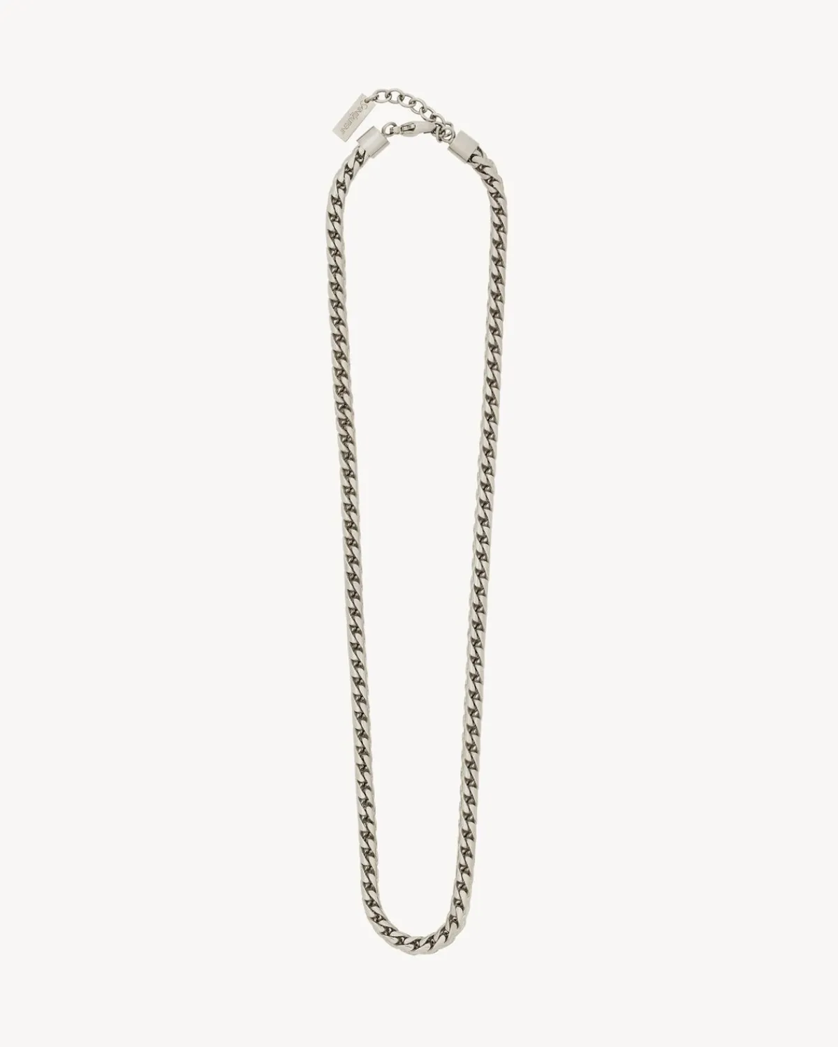 Saint Laurent Jewelry-wheat-chain necklace in metal LIGHTOXIDIZEDSILVER