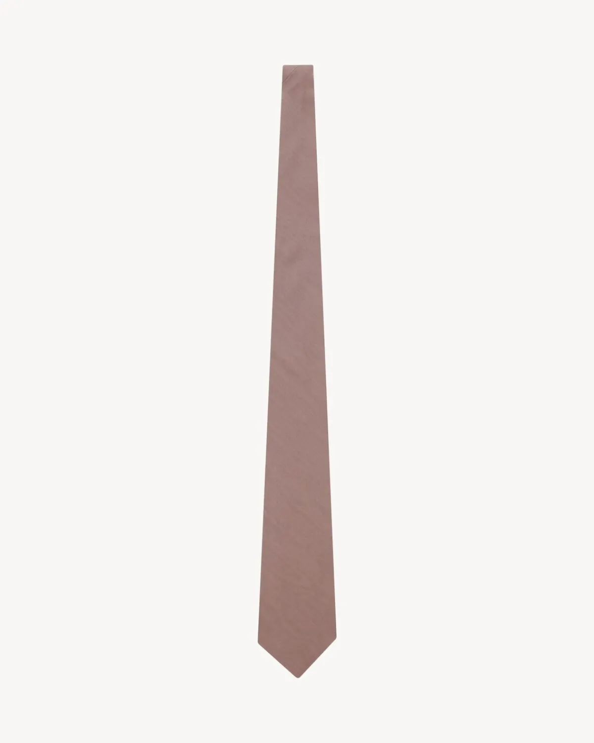 Saint Laurent Other Accessories-wide tie in silk grosgrain MAHOGANY