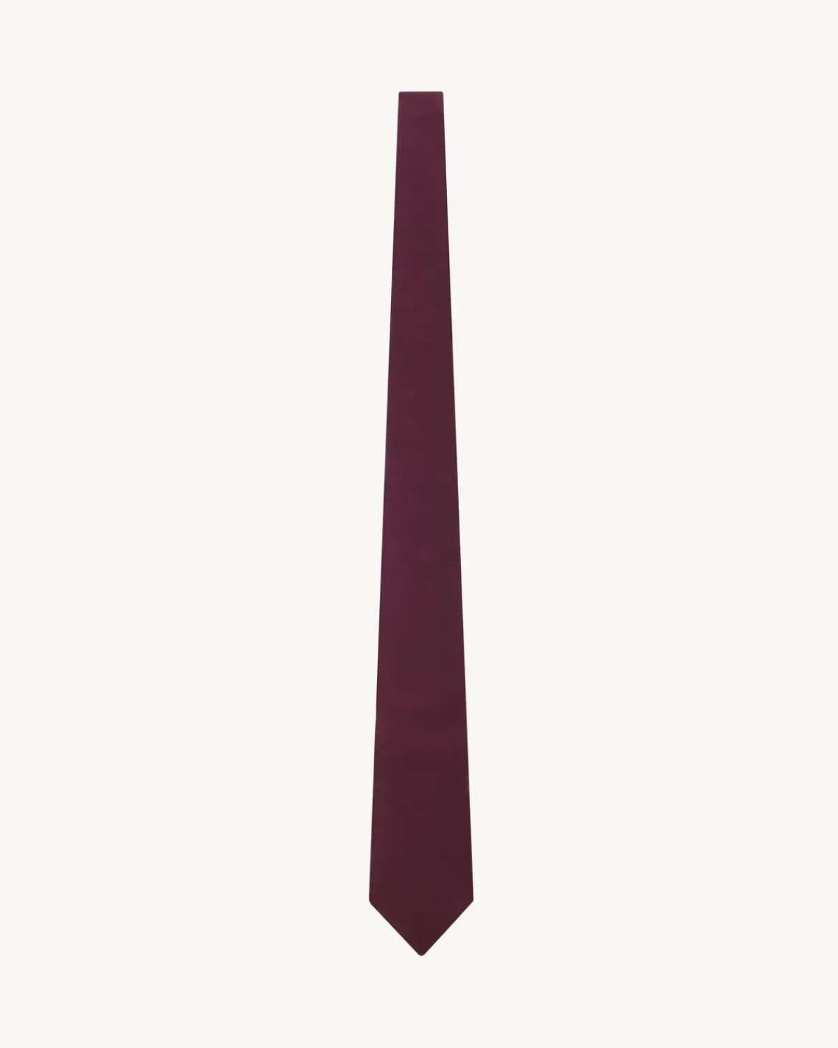 Saint Laurent Other Accessories-wide tie in silk grosgrain BURGUNDY