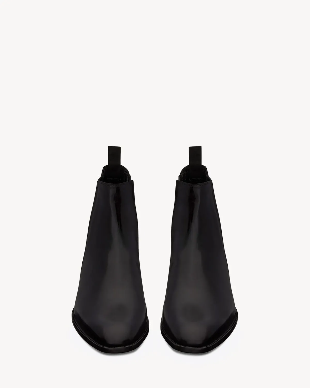 Saint Laurent Boots-wyatt chelsea boots in smooth leather BLACK