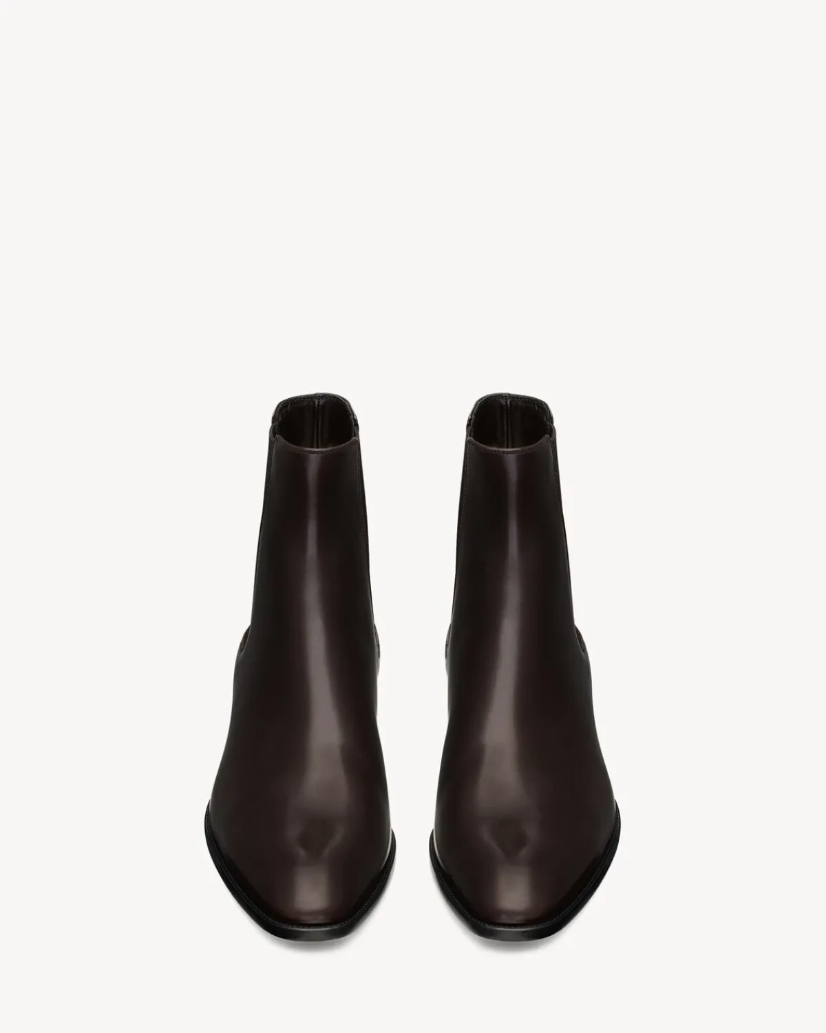 Saint Laurent Boots-Wyatt chelsea boots in smooth leather BRUNFONCE