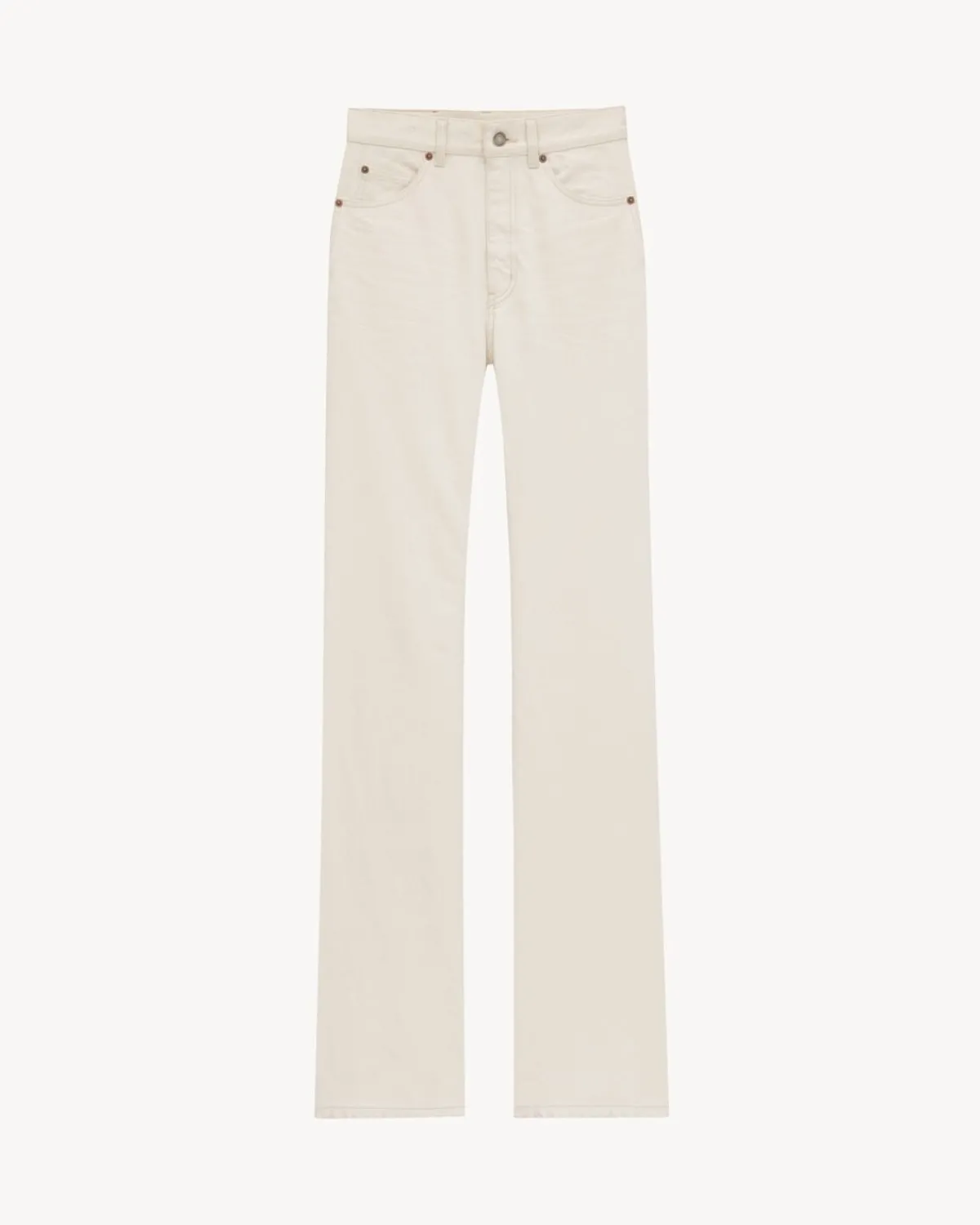 Saint Laurent Denim-70's jeans in almond milk denim ALMONDMILK