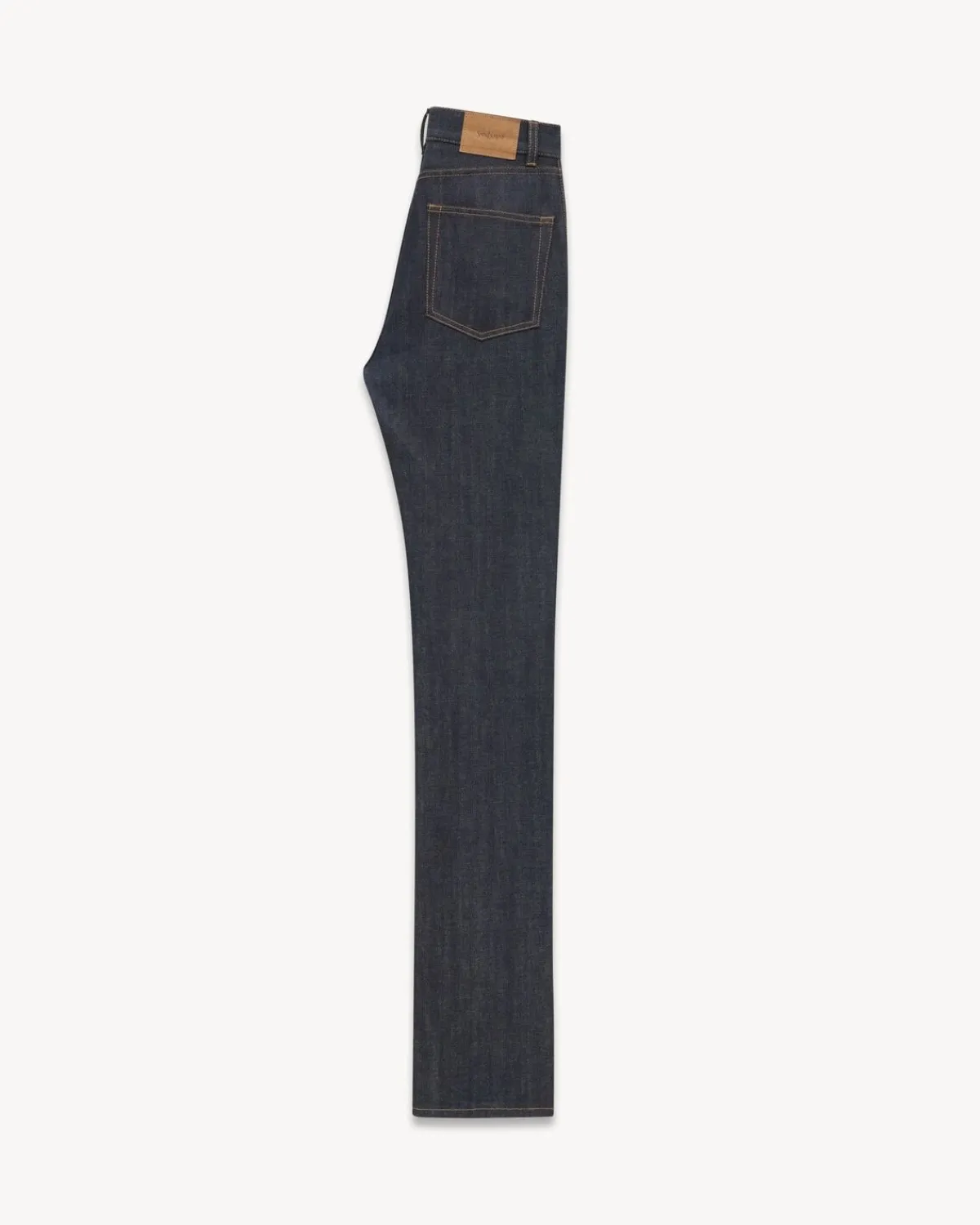 Saint Laurent Denim-90's slim jeans in raw indigo denim INDIGORAW