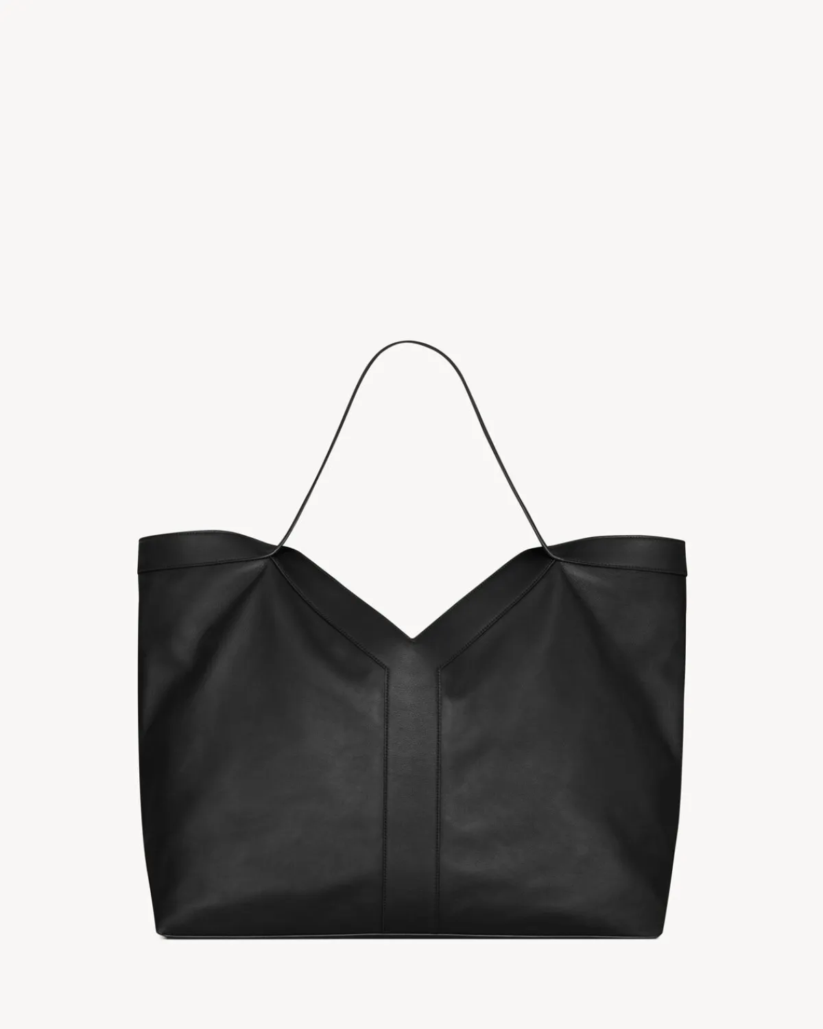 Saint Laurent Totes-Y TOTE IN LEATHER BLACK