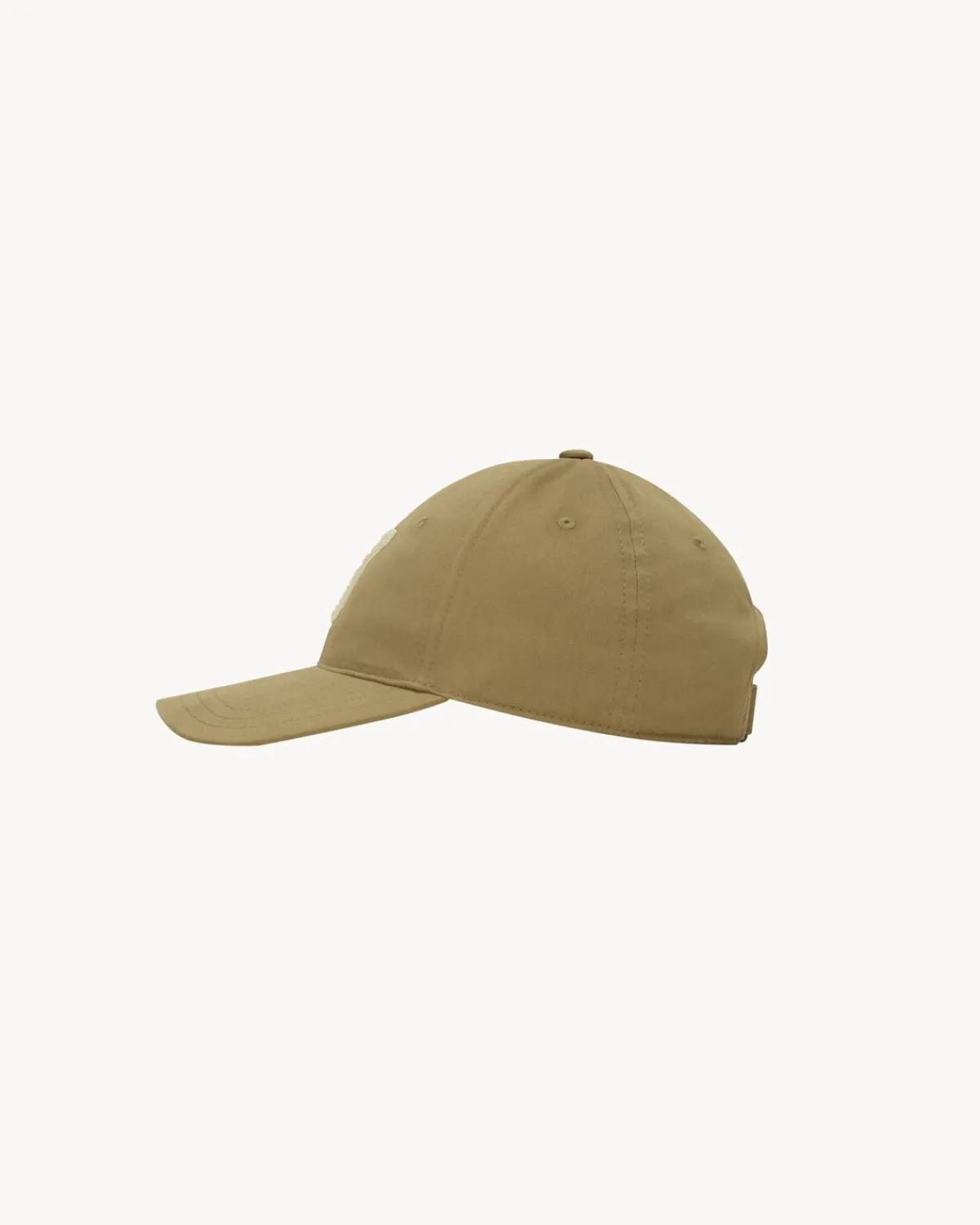 Saint Laurent Hats And Gloves | Other Accessories-Y varsity cap in gabardine SANDANDIVORY