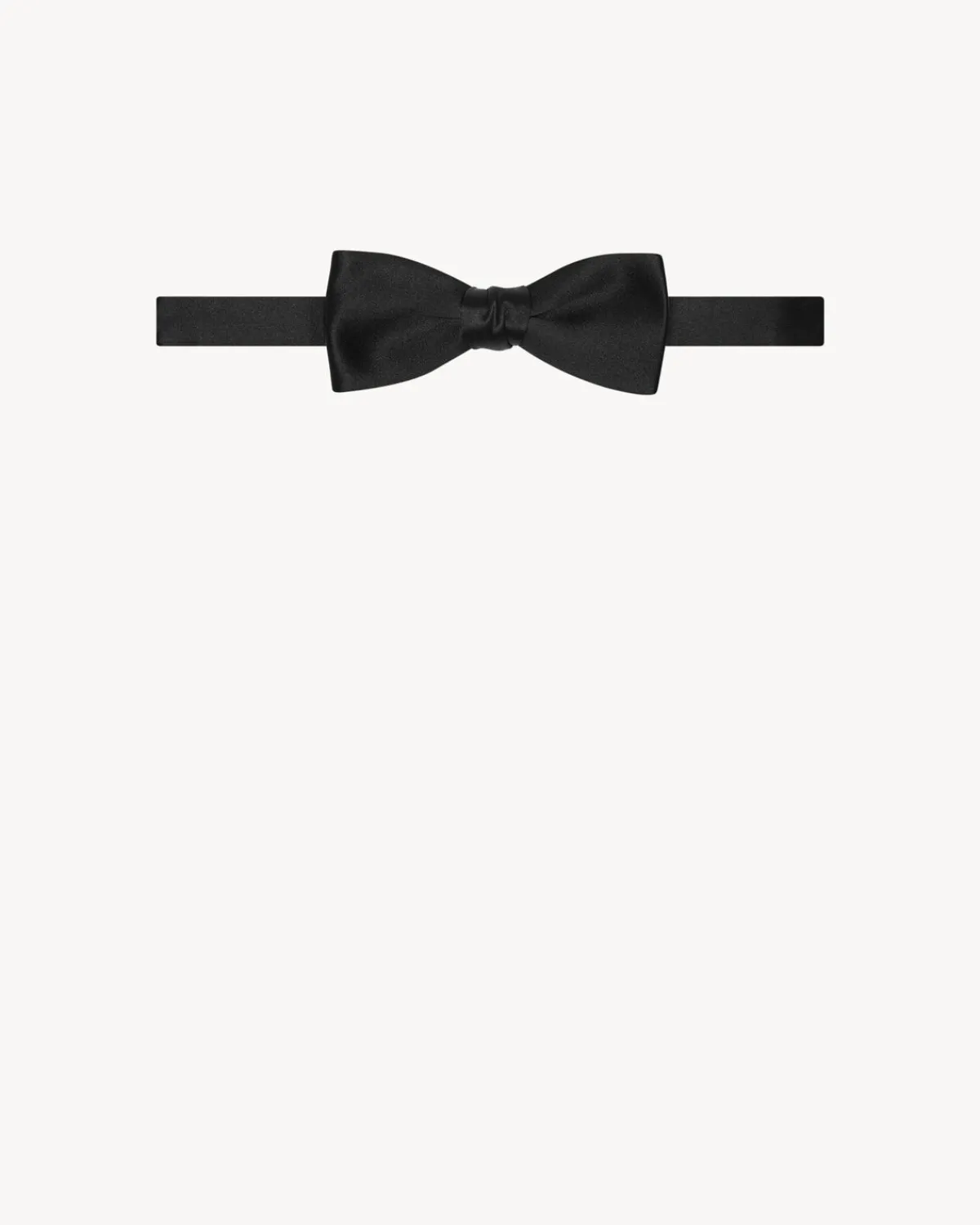 Saint Laurent Other Accessories-yves bow tie in silk satin BLACK