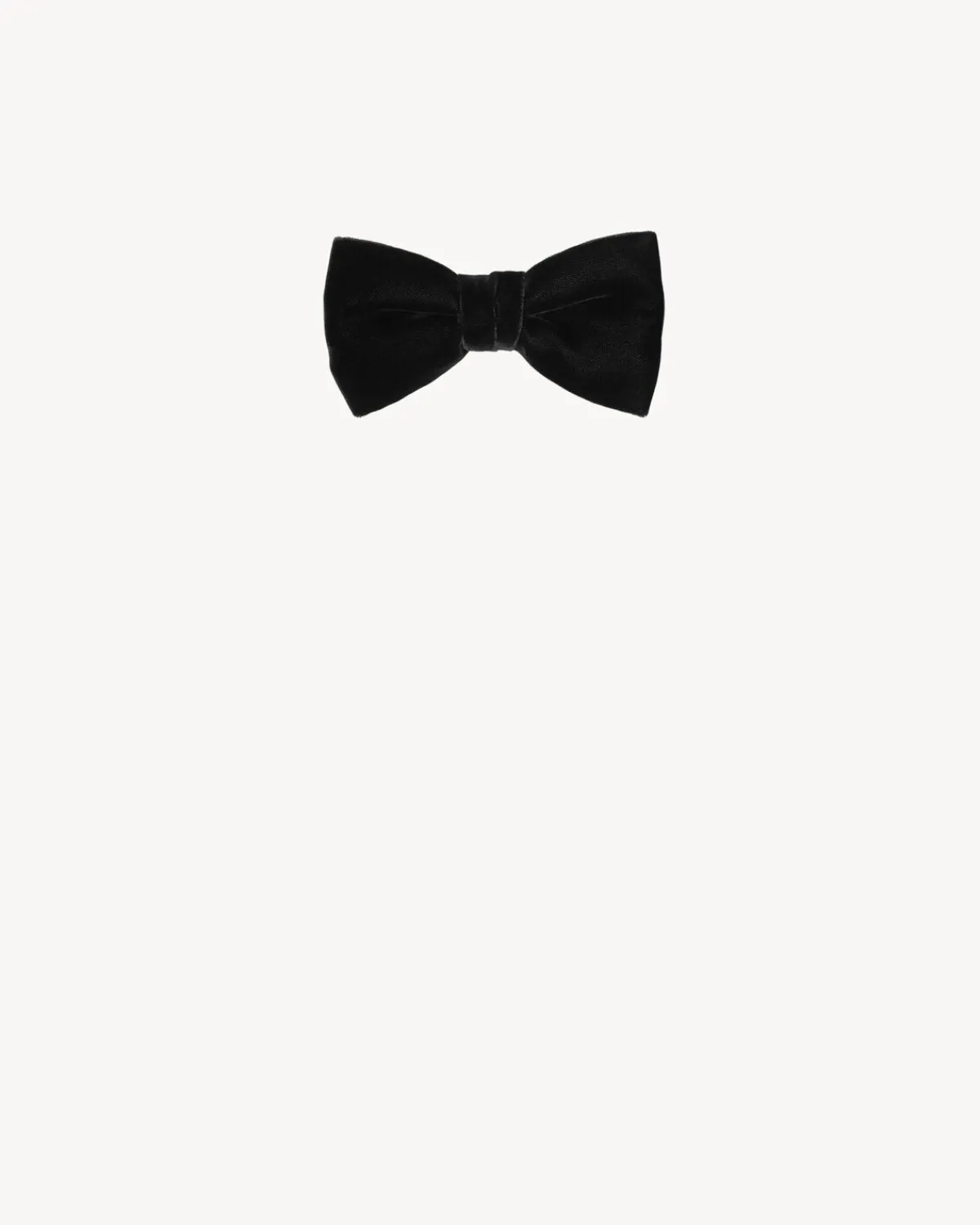 Saint Laurent Other Accessories-YVES bow tie in velvet BLACK